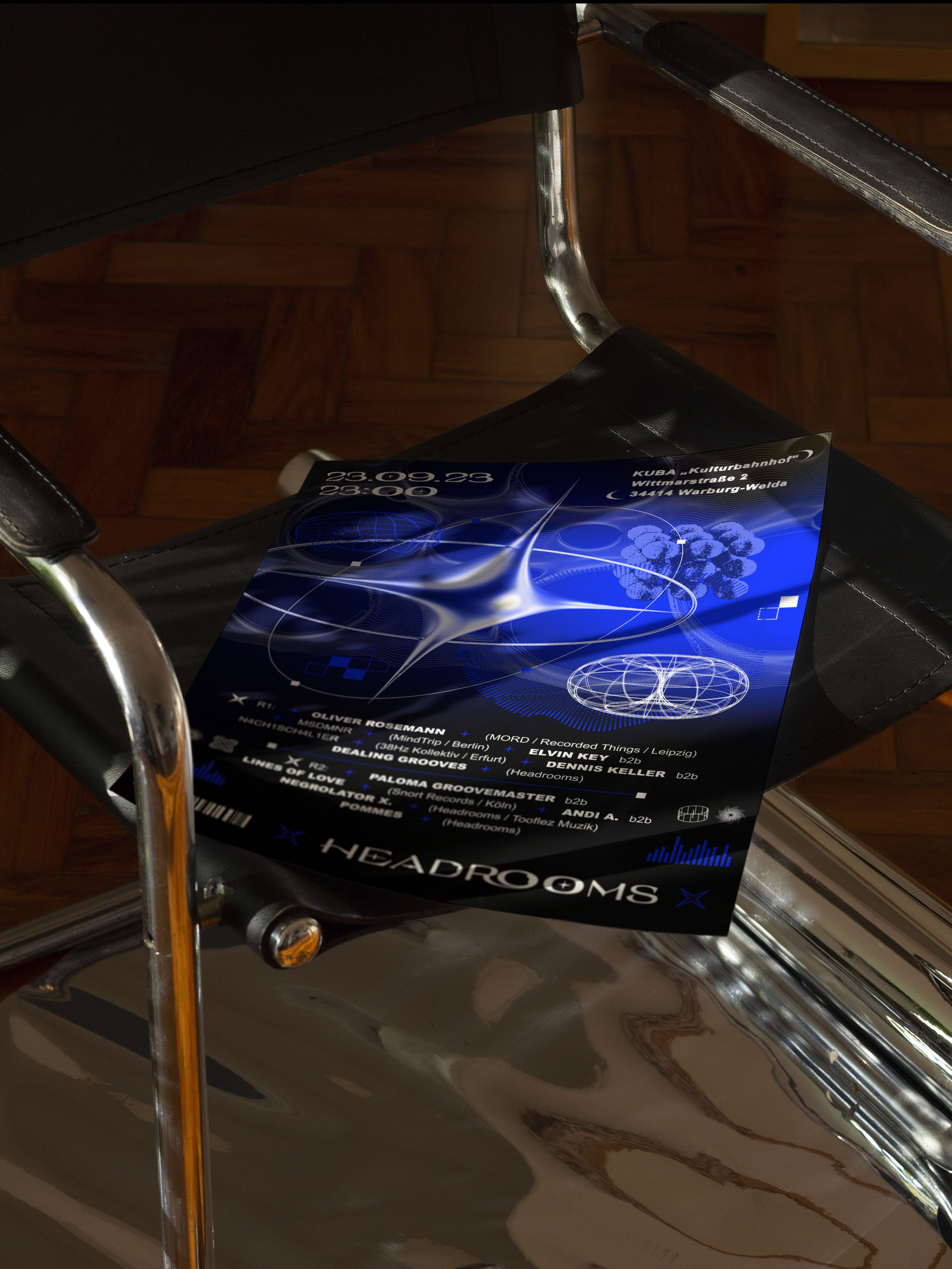 HEADROOMS | Posters for a techno party — Изображение №3 — Иллюстрация, Графика на Dprofile