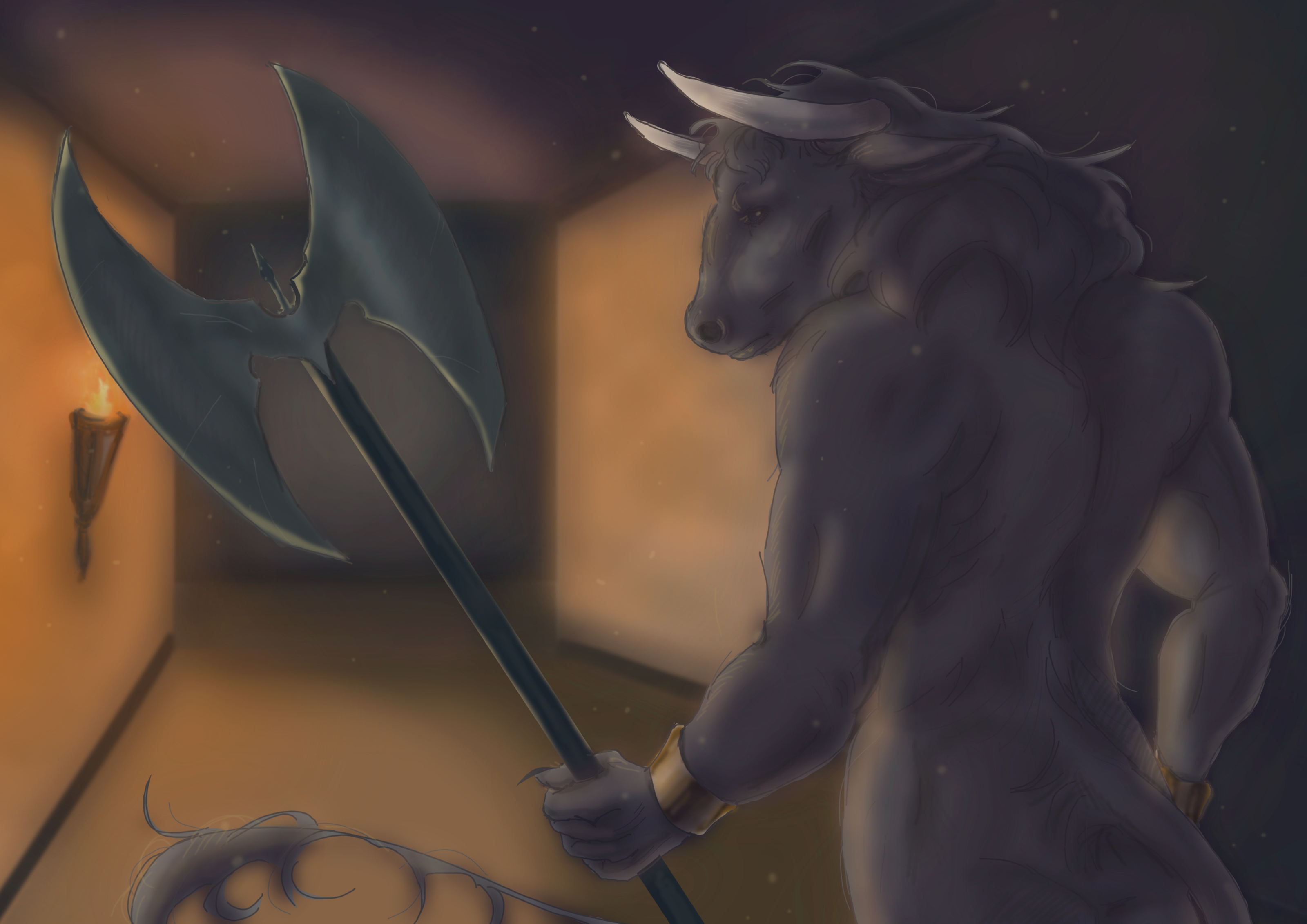 Блуждающий минотавр — Изображение №1 — Иллюстрация, Графика на Dprofile