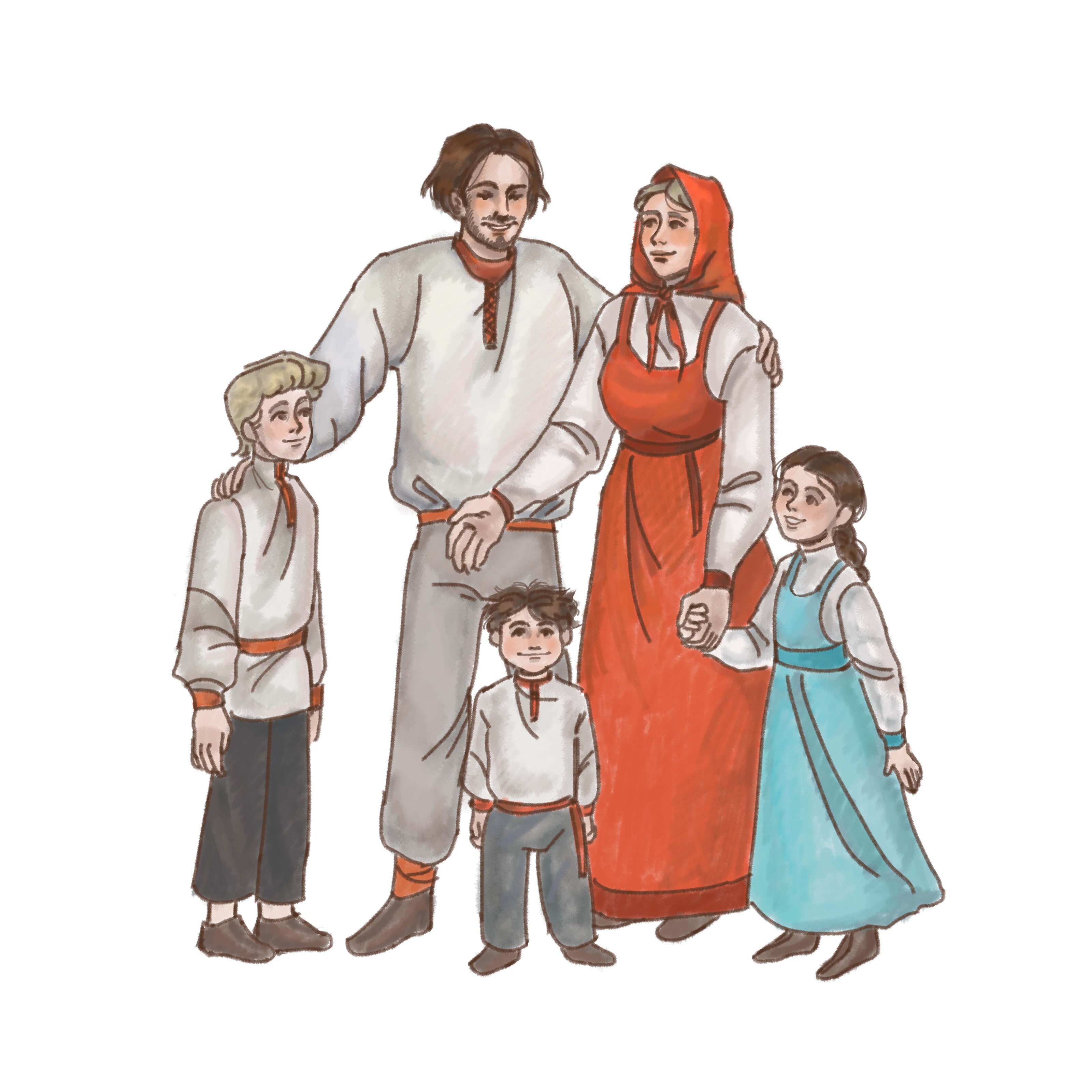 Славянская семья — Изображение №5 — Иллюстрация на Dprofile