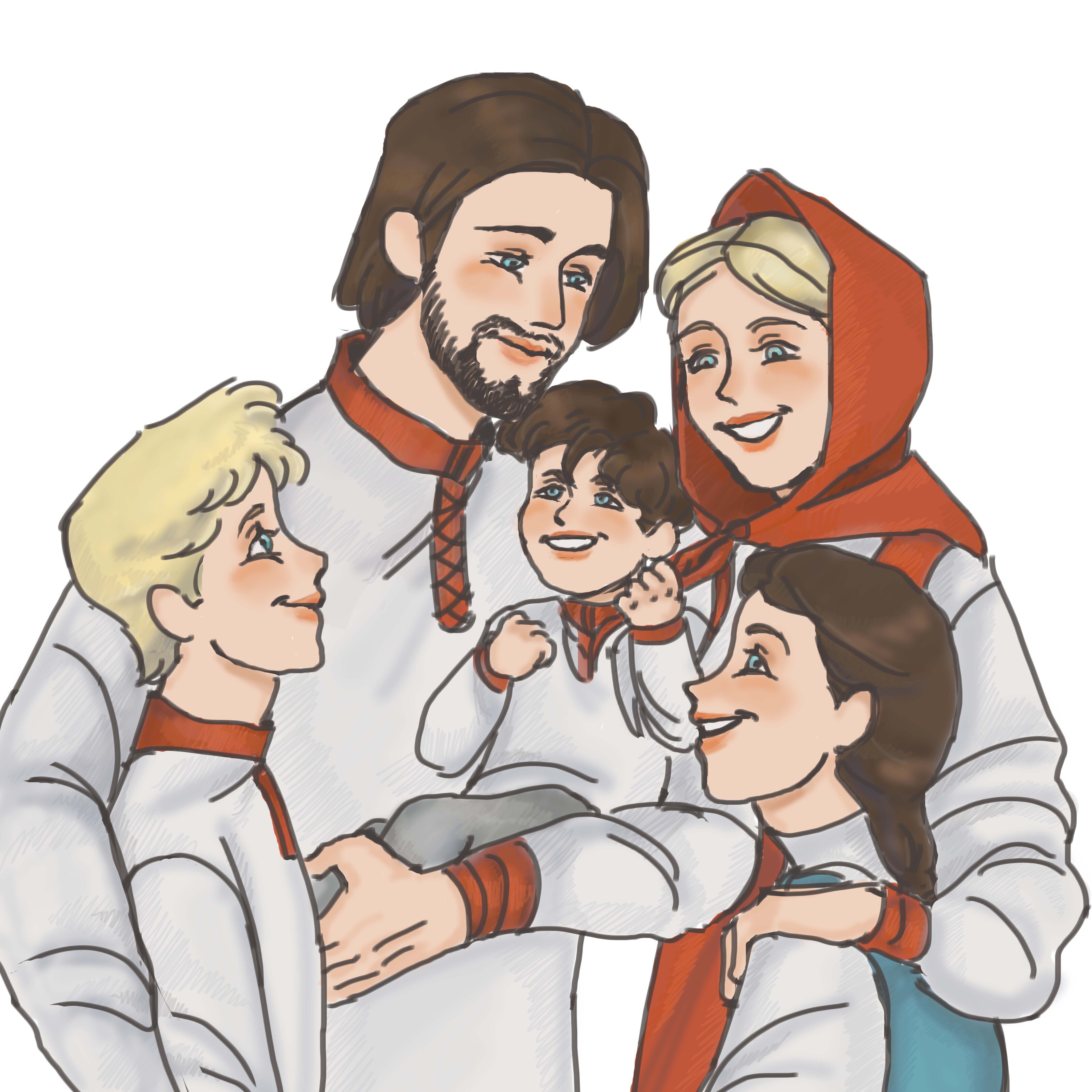 Славянская семья — Изображение №3 — Иллюстрация на Dprofile