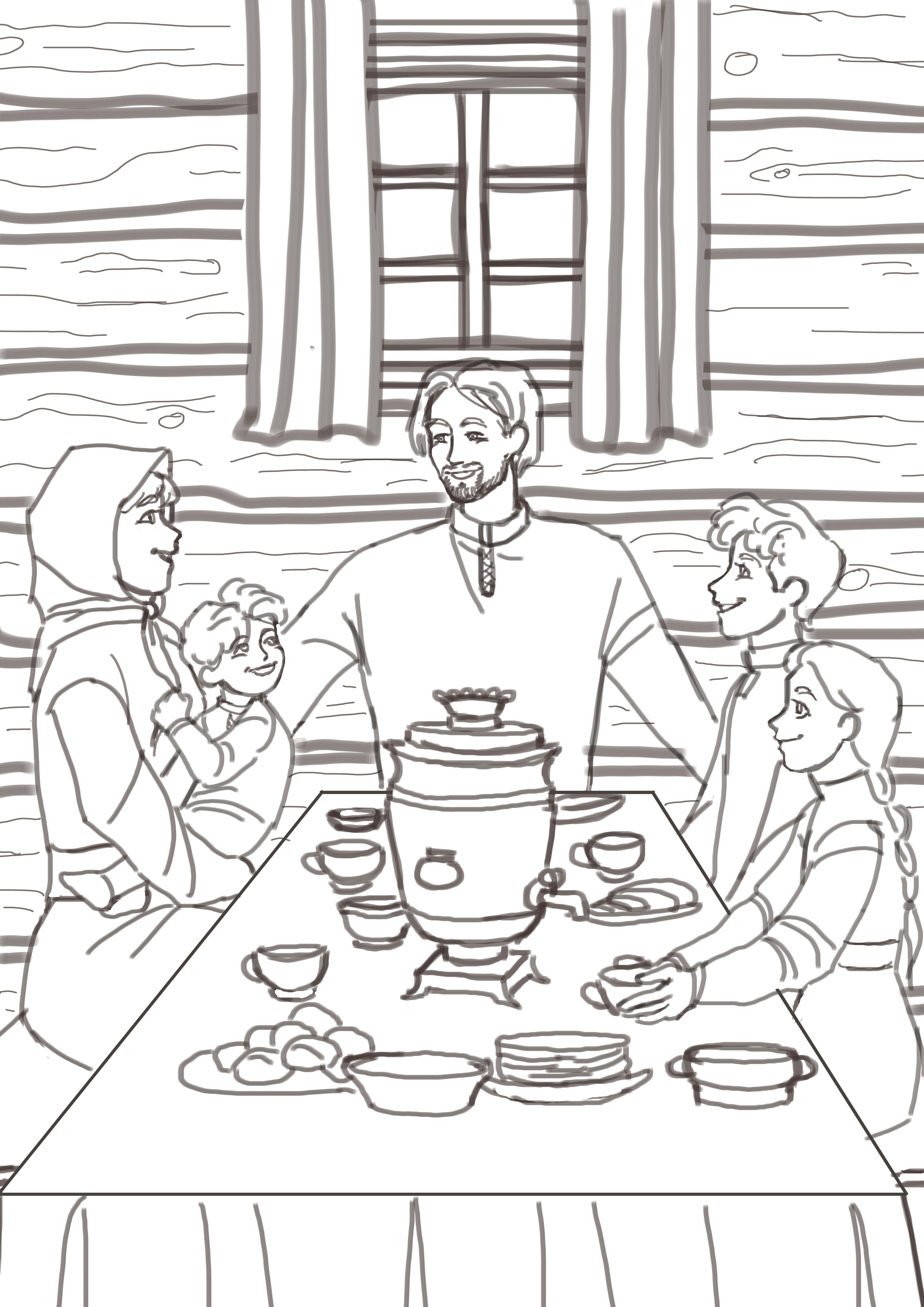 Славянская семья — Изображение №2 — Иллюстрация на Dprofile