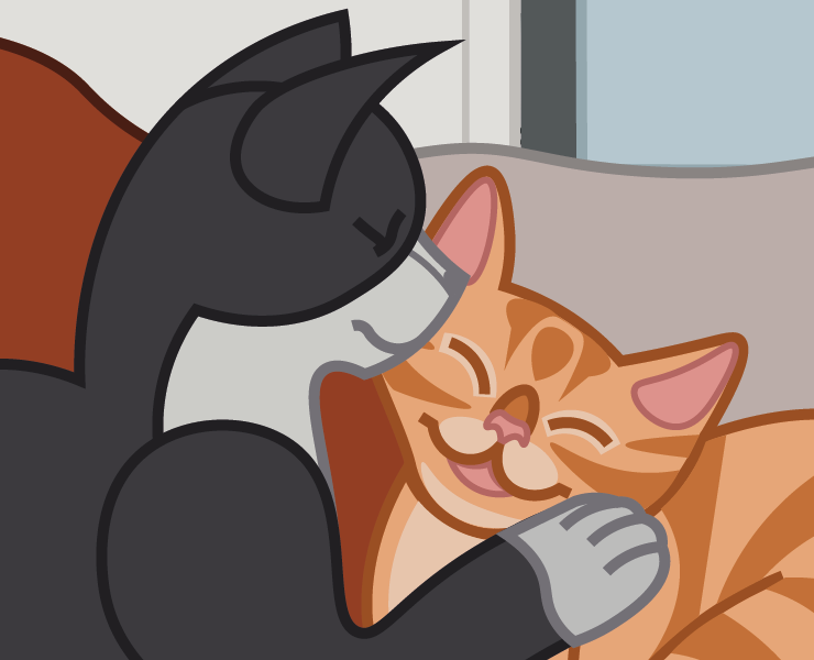 Коты — Иллюстрация на Dprofile