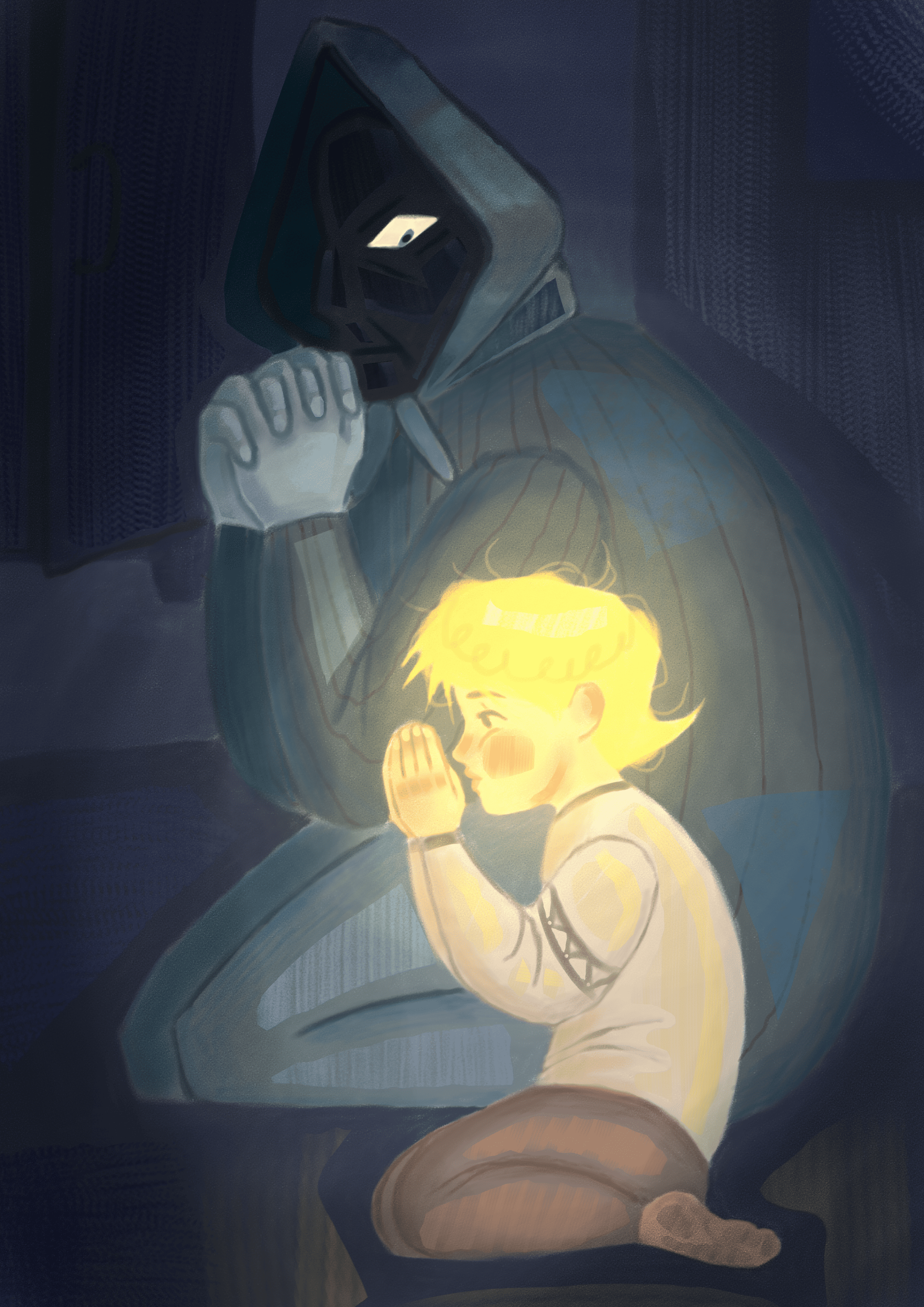 Бабушка сказала сидеть тихо — Изображение №1 — Иллюстрация на Dprofile