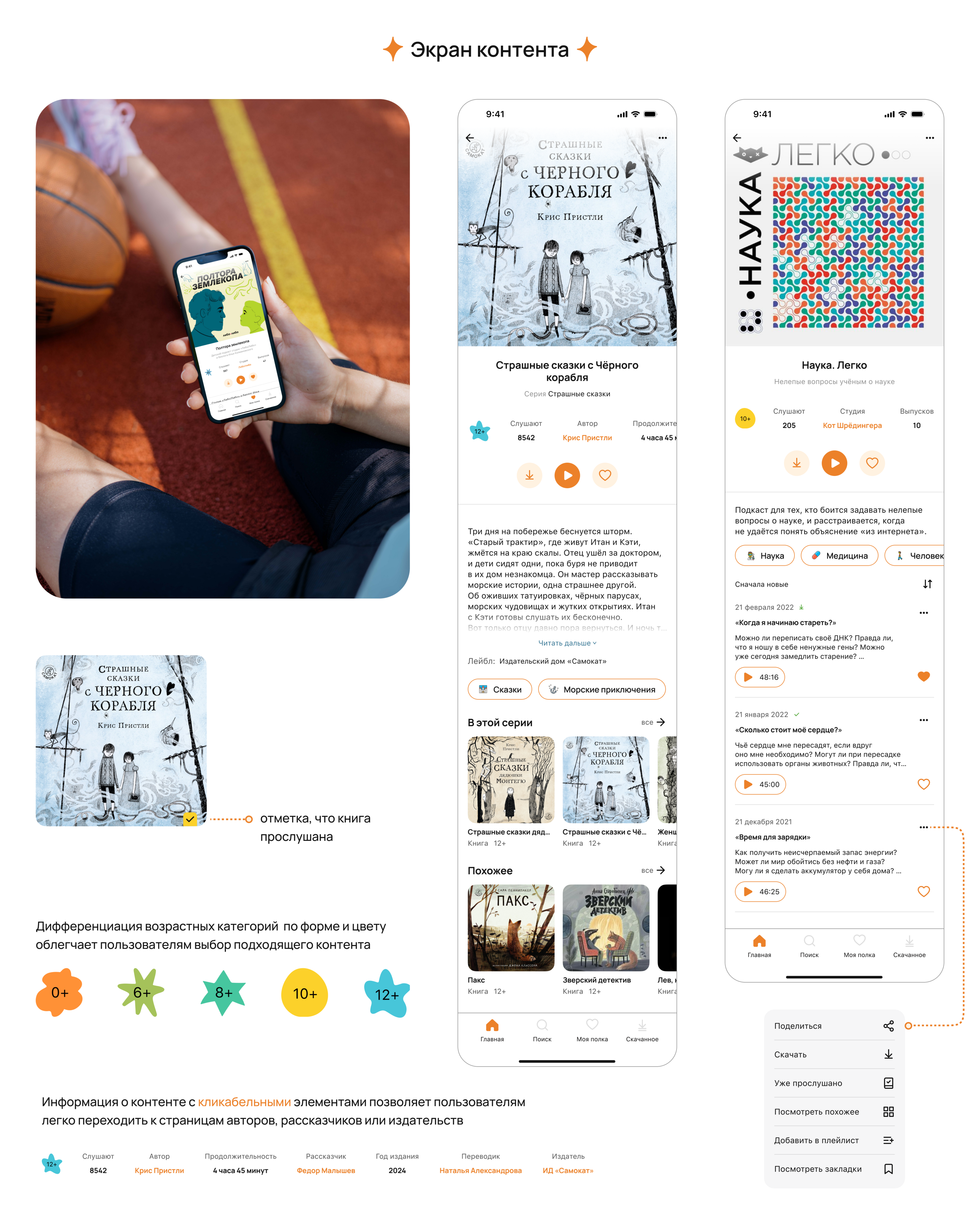 KIDCAST - Audioapp For Kids | UI&UX case study — Изображение №13 — Интерфейсы на Dprofile