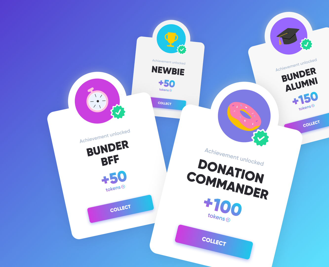 Ачивки для приложения Bunder — Интерфейсы на Dprofile