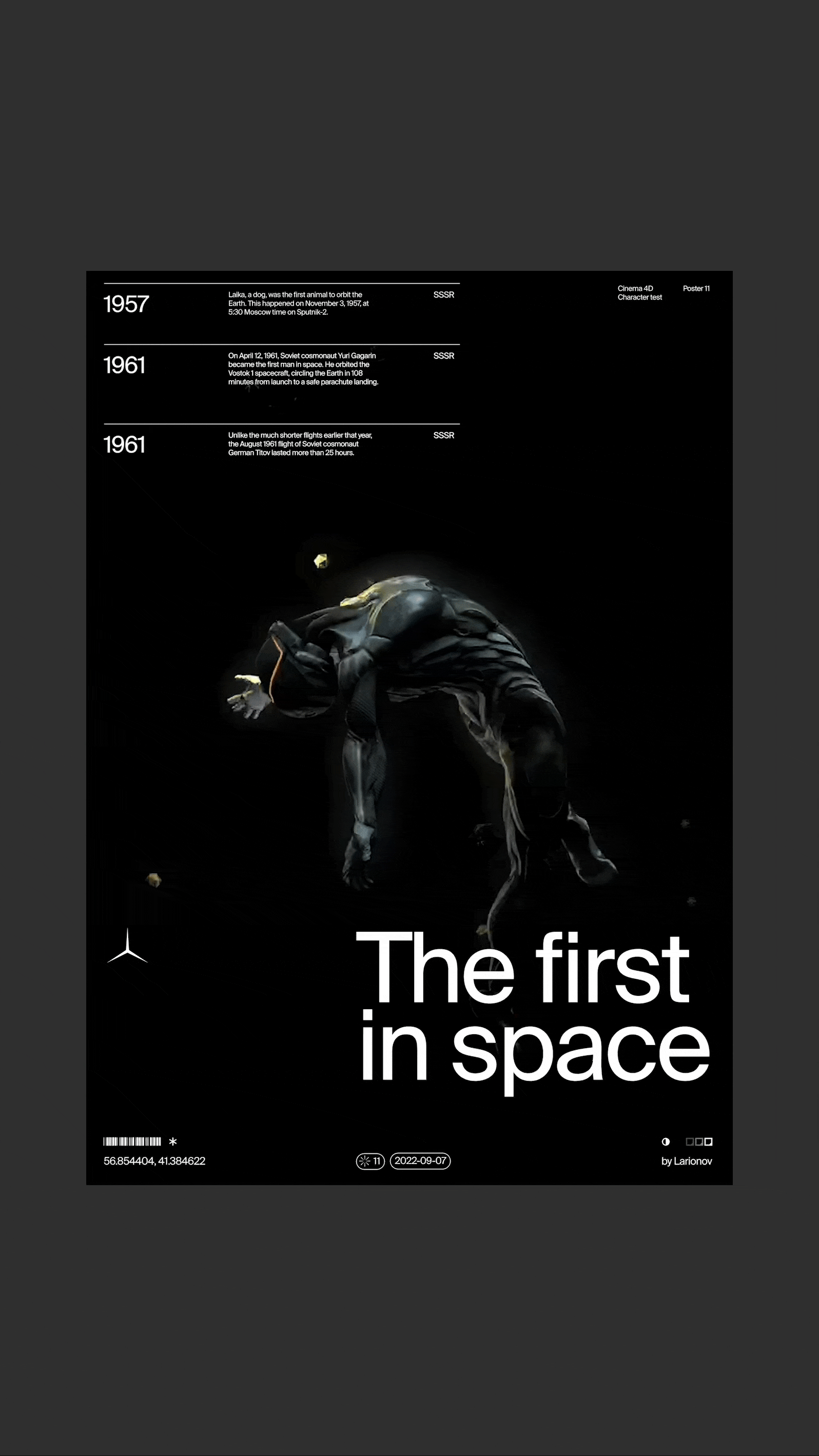 Daily posters 2022 by Larionov. Part 2 — Изображение №4 — 3D, Анимация на Dprofile