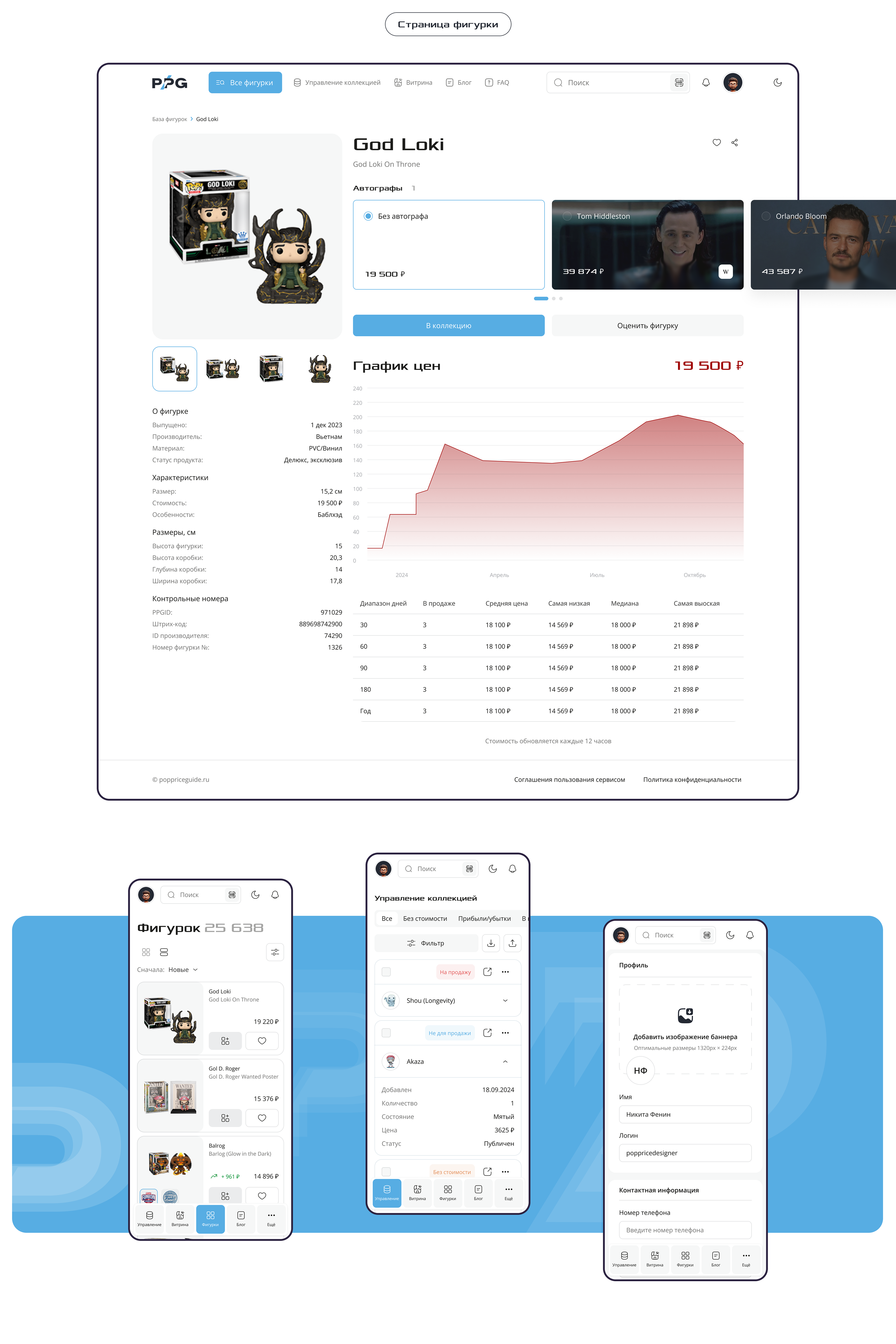 PopPriceGuide.ru — UX/UI | SaaS — Изображение №7 — Интерфейсы на Dprofile