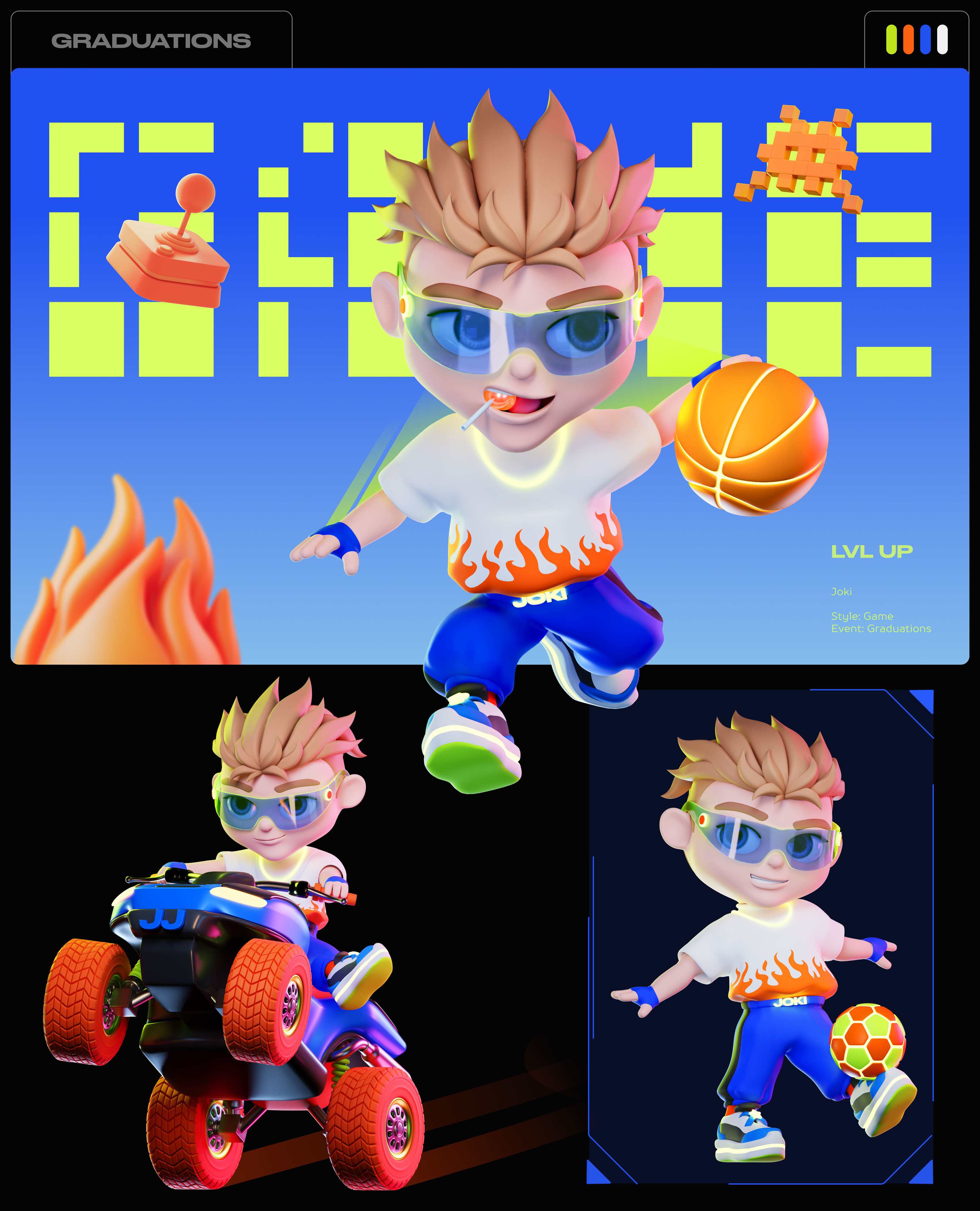 JOKI JOYA - character styles | vol.2 — Изображение №3 — Иллюстрация, 3D на Dprofile