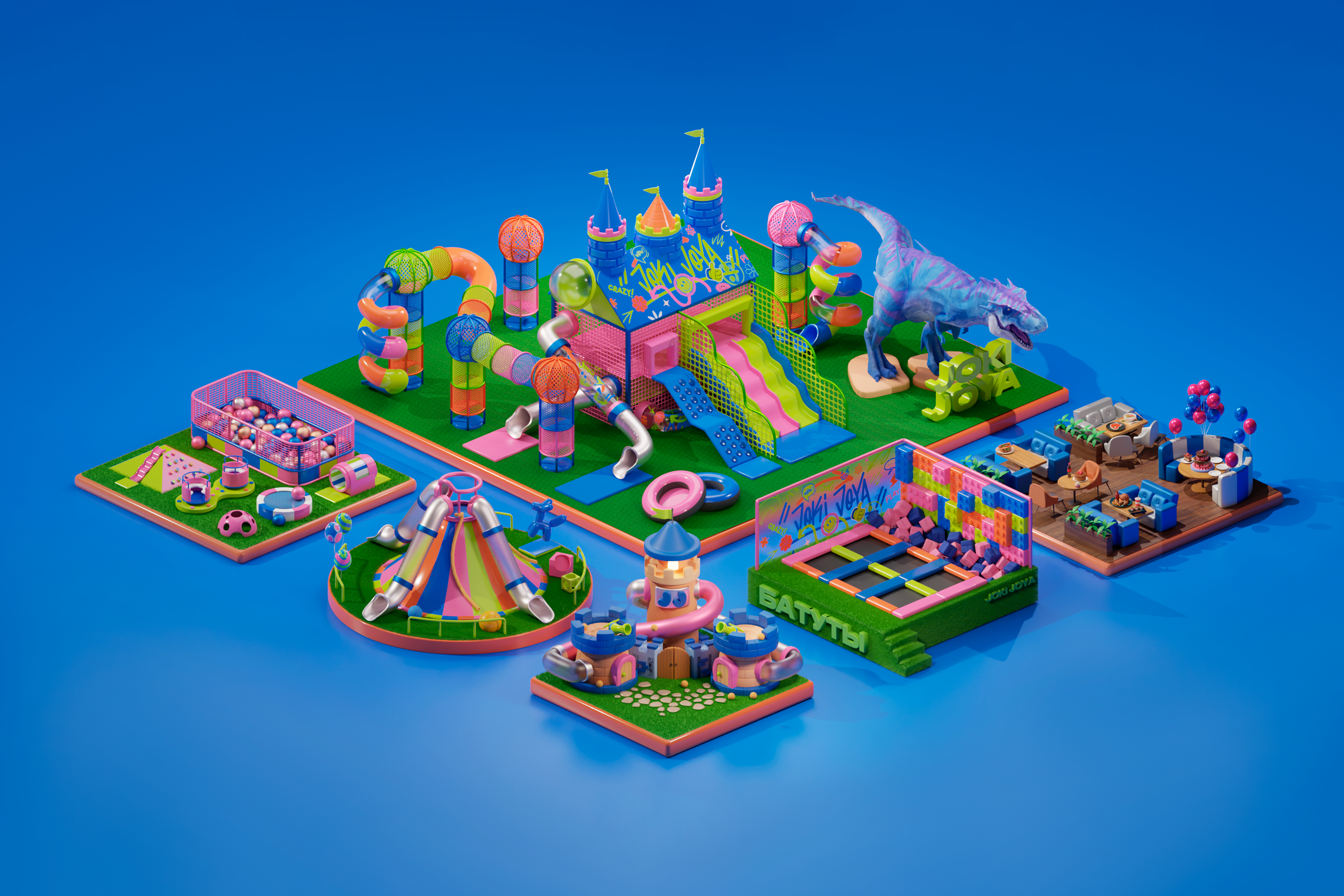 JOKI JOYA amusement park identity — Изображение №25 — Брендинг, Иллюстрация на Dprofile