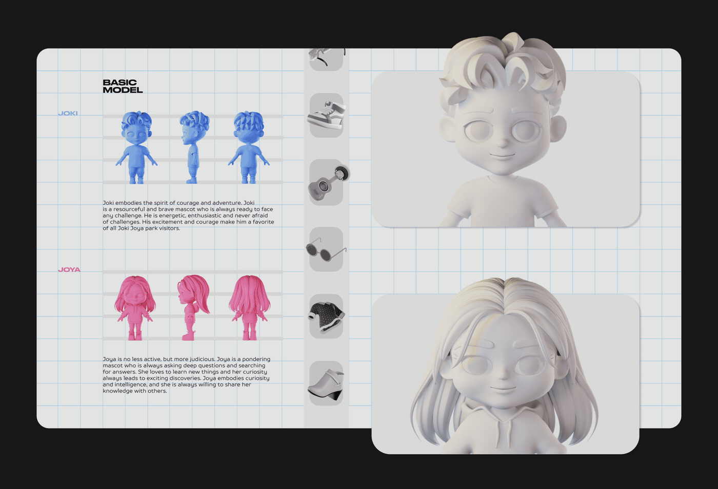 JOKI JOYA - character styles — Изображение №3 — Иллюстрация, 3D на Dprofile