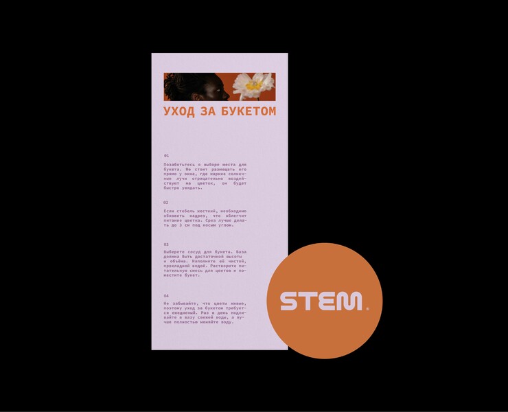 STEM - flower store logotype & brand identity — Брендинг, Анимация на Dprofile