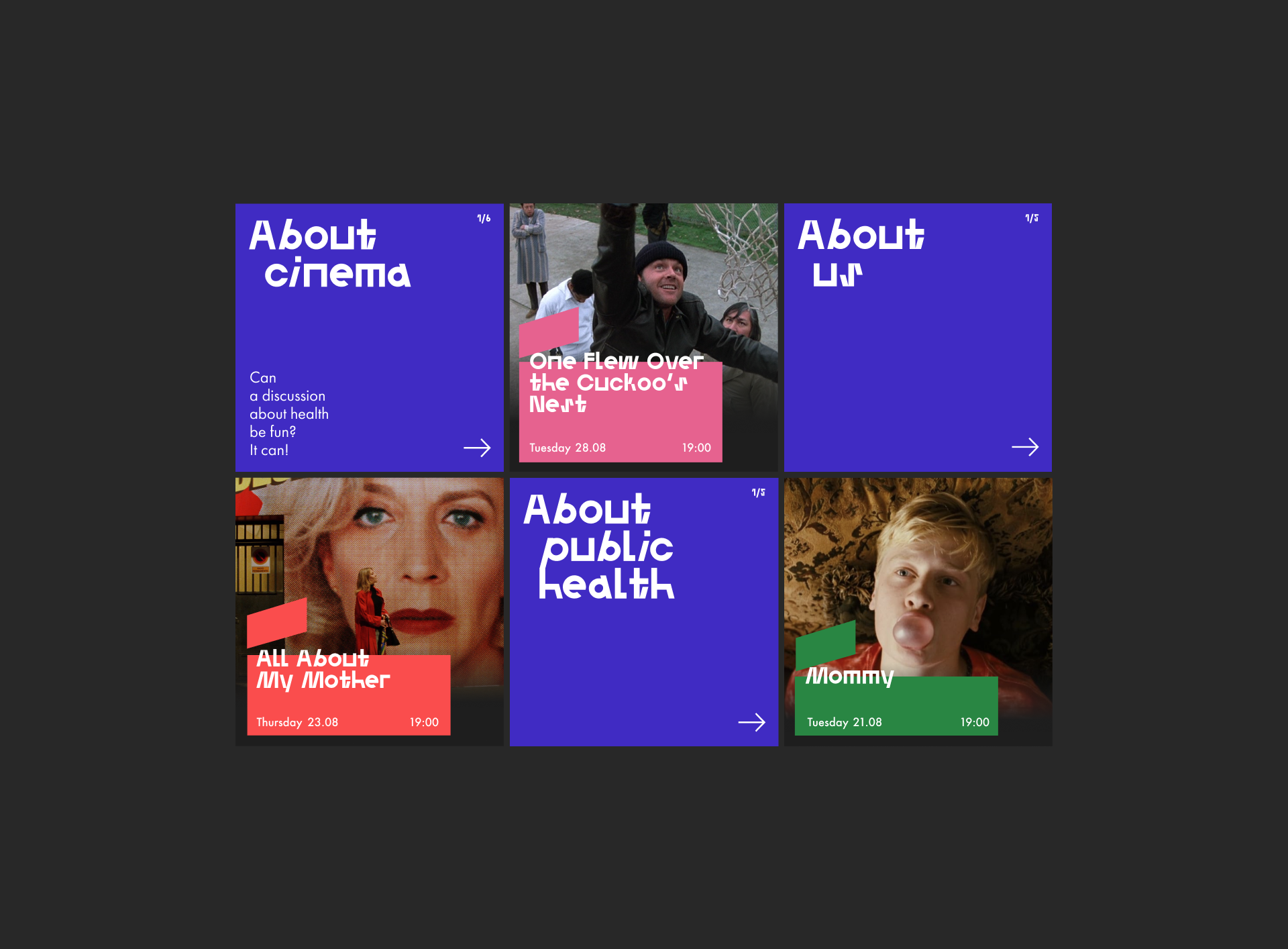 Public Health Cinema: visual identity — Изображение №3 — Брендинг, Маркетинг на Dprofile