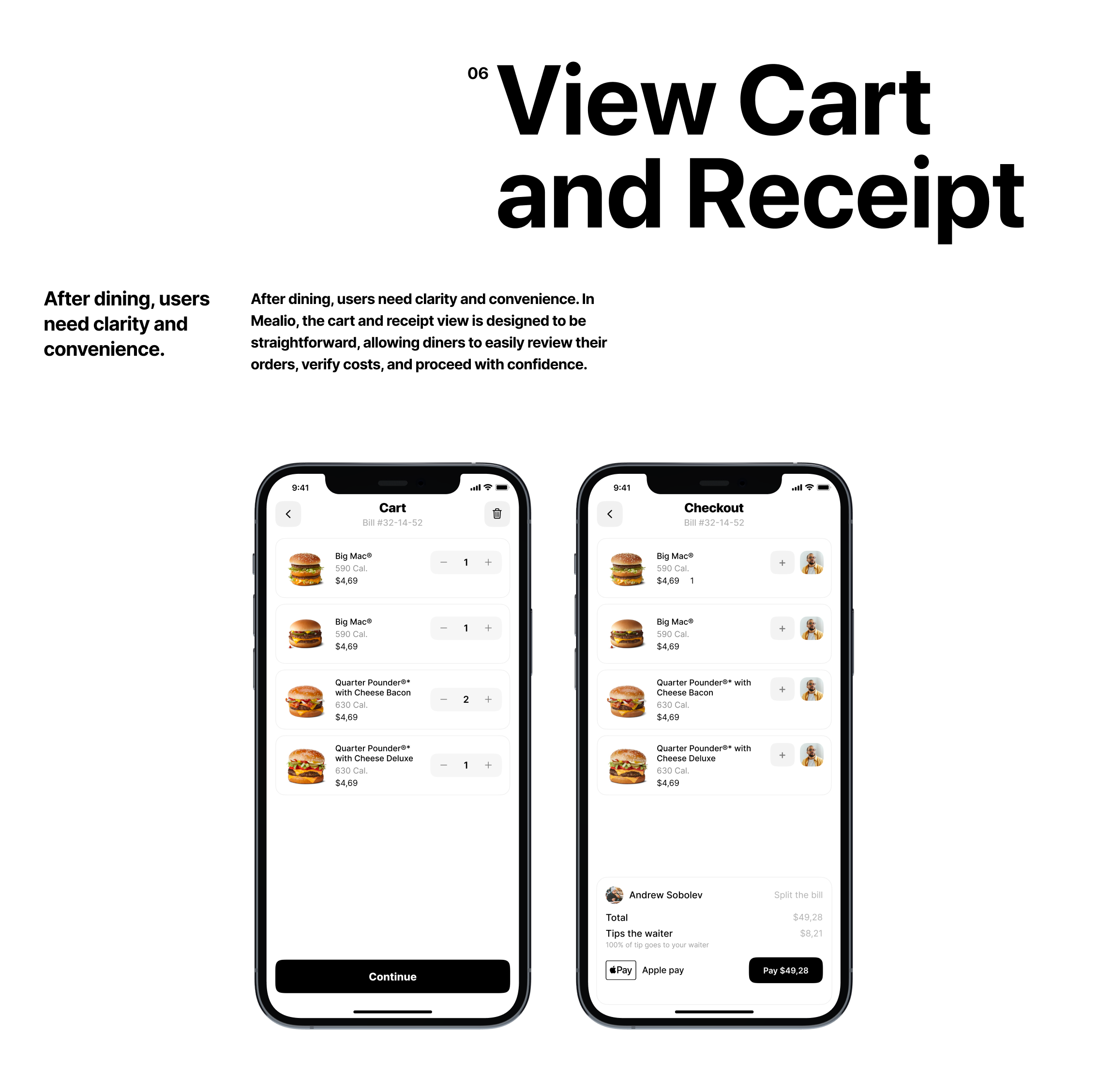 Mealio: Streamlined Dining — Изображение №9 — Интерфейсы, Брендинг на Dprofile
