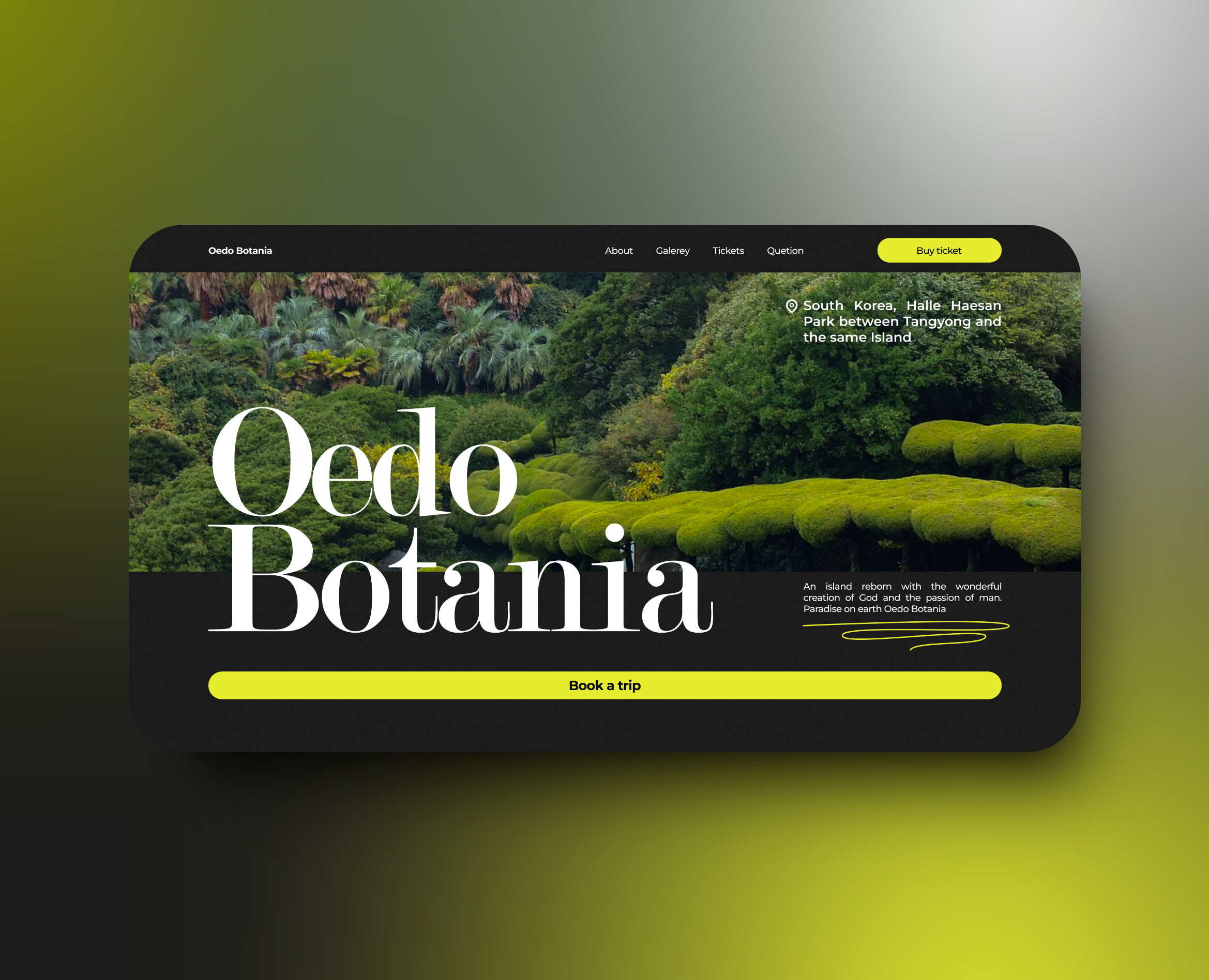 Web design for Oedo Botania / UI/UX Design / Design — Интерфейсы на Dprofile