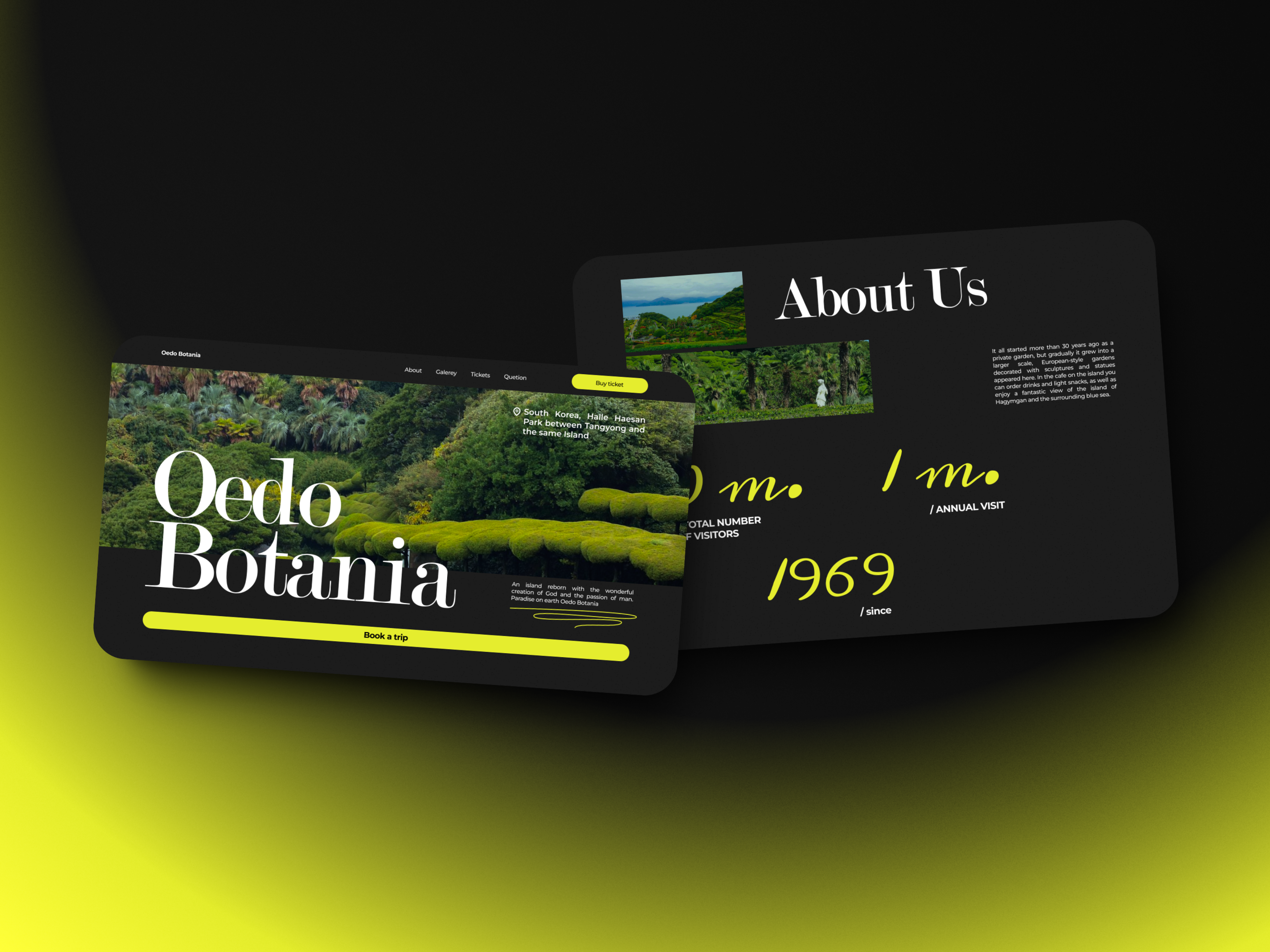Web design for Oedo Botania / UI/UX Design / Design — Изображение №4 — Интерфейсы на Dprofile