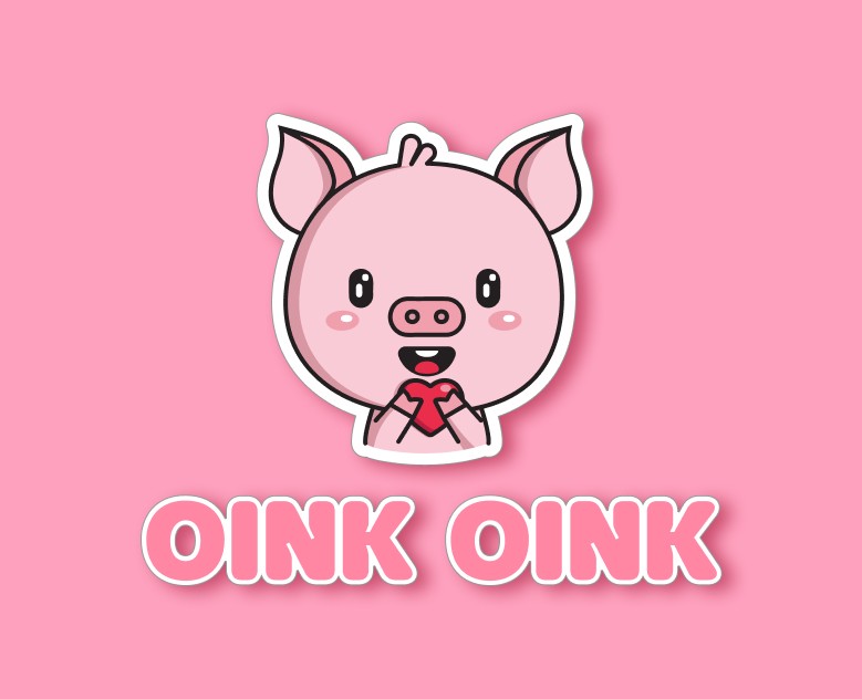 Oink Oink | stickers — Иллюстрация на Dprofile