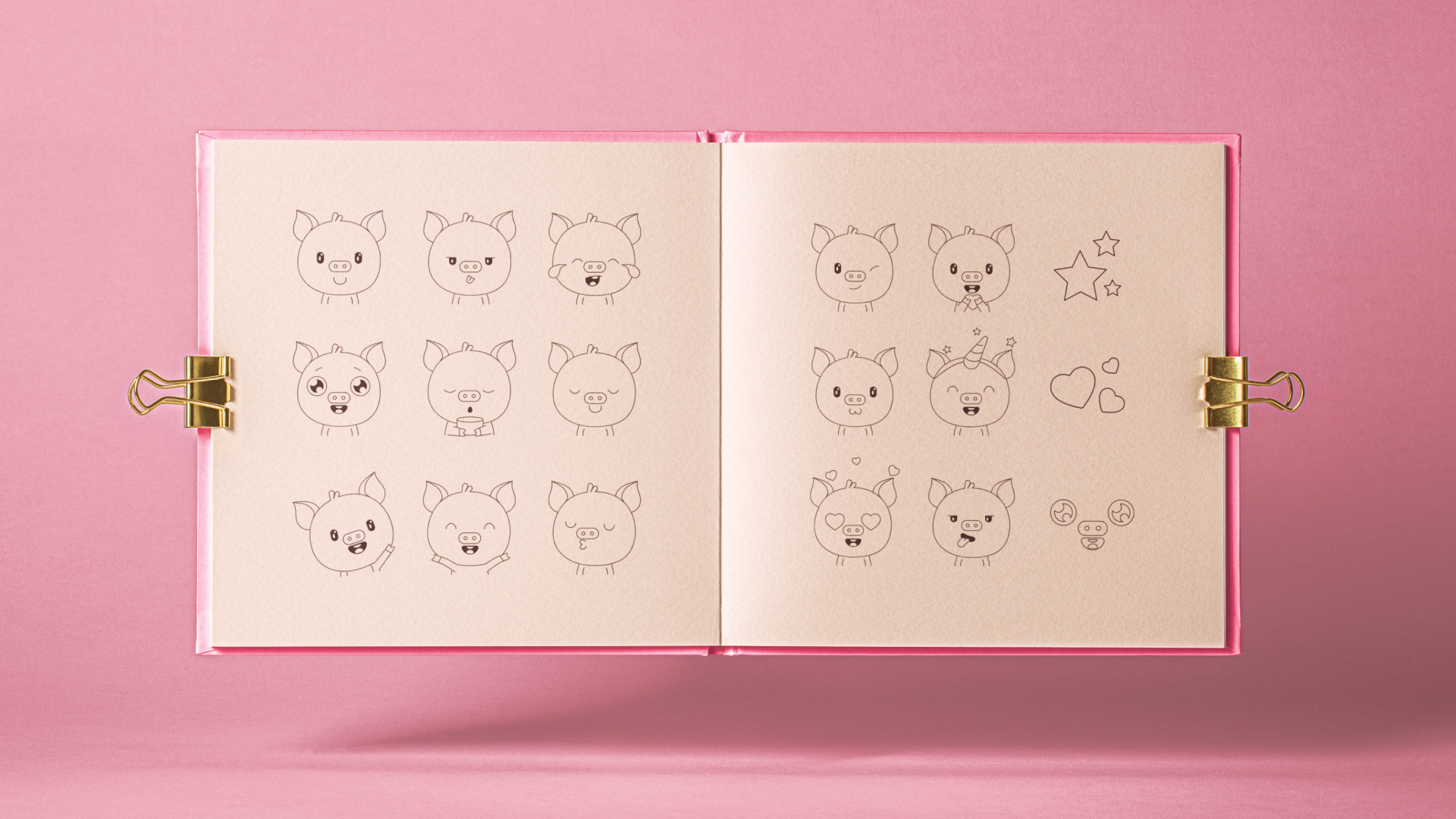 Oink Oink | stickers — Изображение №2 — Иллюстрация на Dprofile