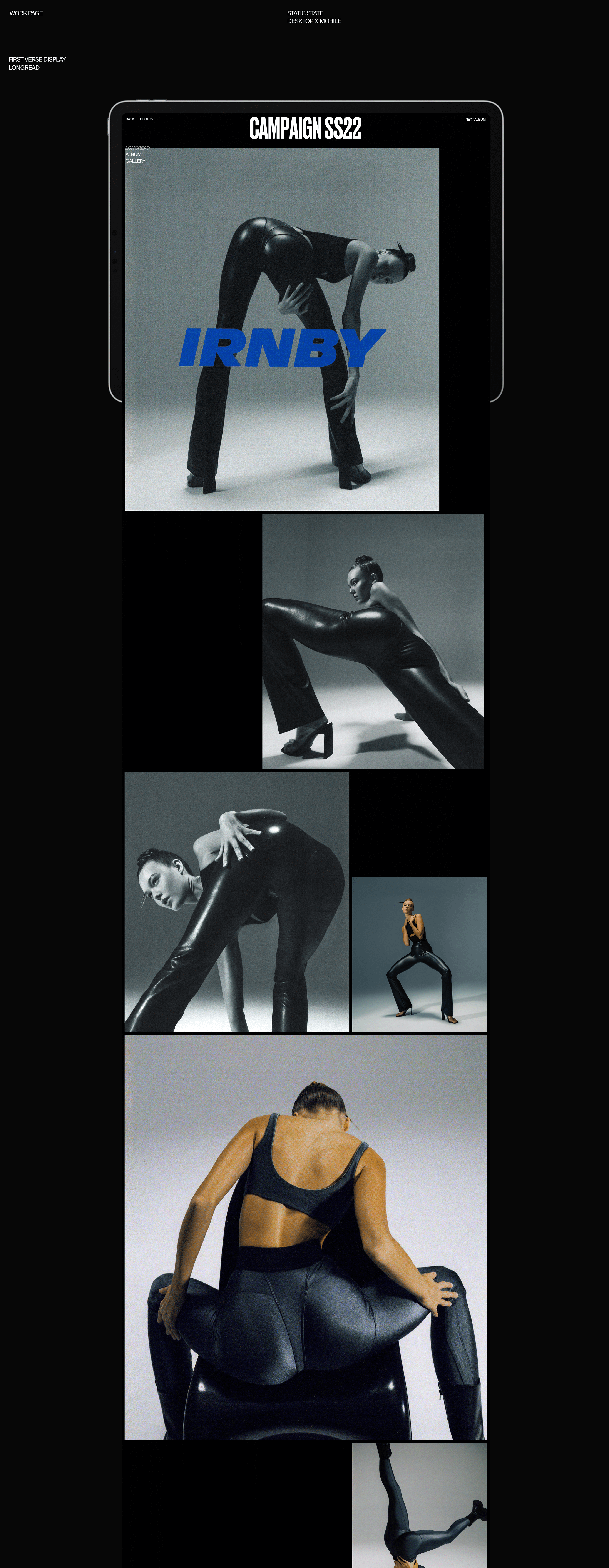 KMHN. Photographer portfolio website — Изображение №9 — Интерфейсы, Брендинг, Анимация на Dprofile