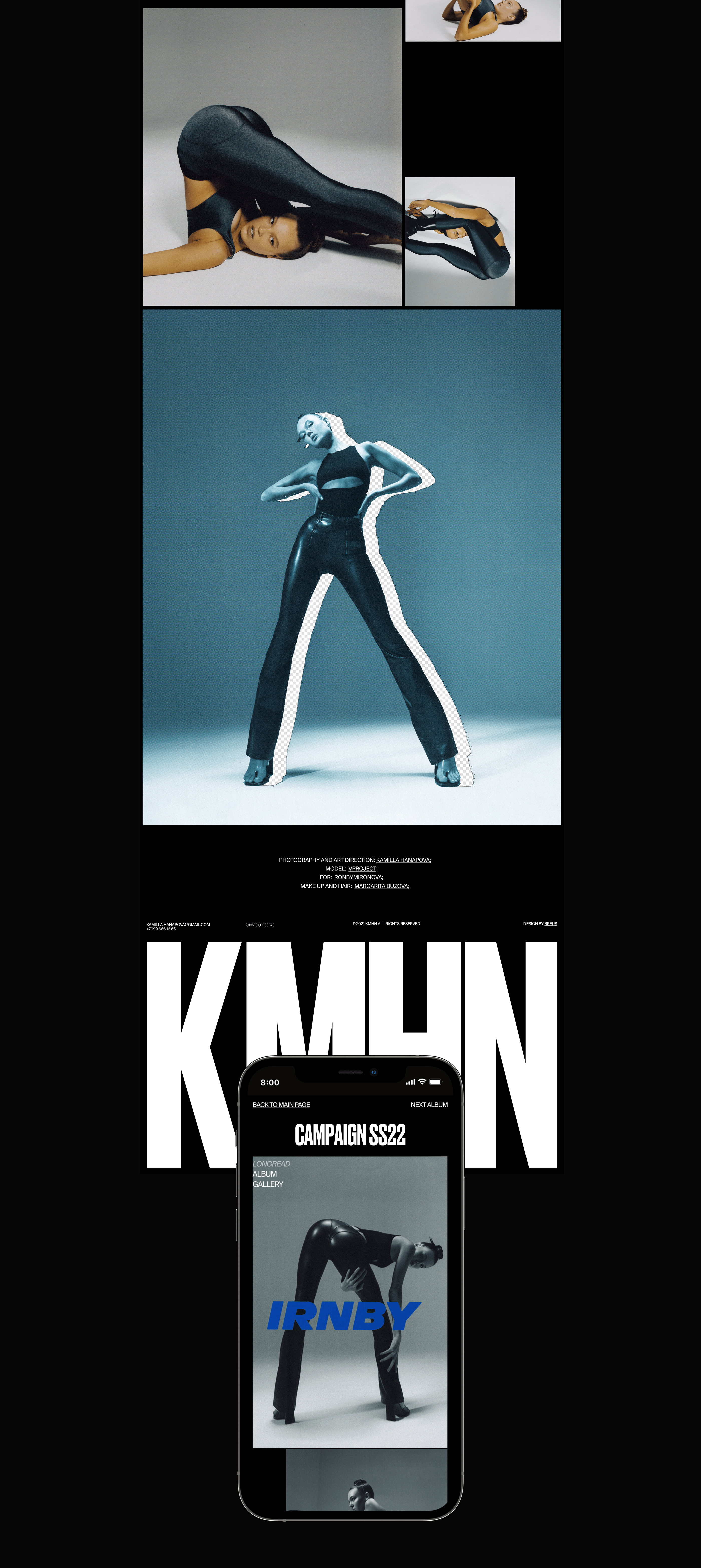 KMHN. Photographer portfolio website — Изображение №10 — Интерфейсы, Брендинг, Анимация на Dprofile