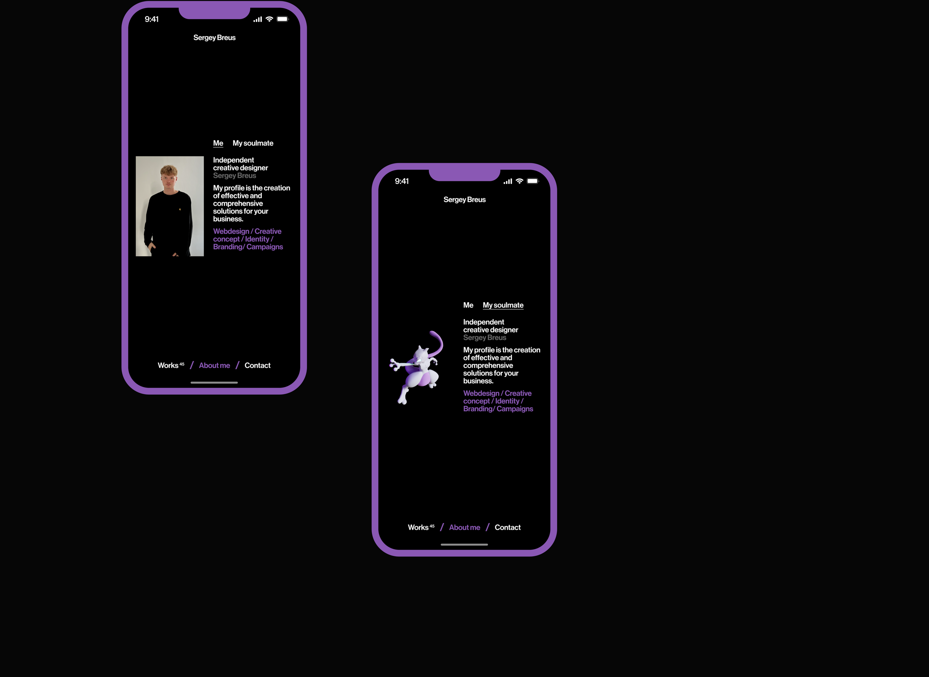 Web Designer | Personal portfolio website — Изображение №6 — Интерфейсы, Брендинг на Dprofile