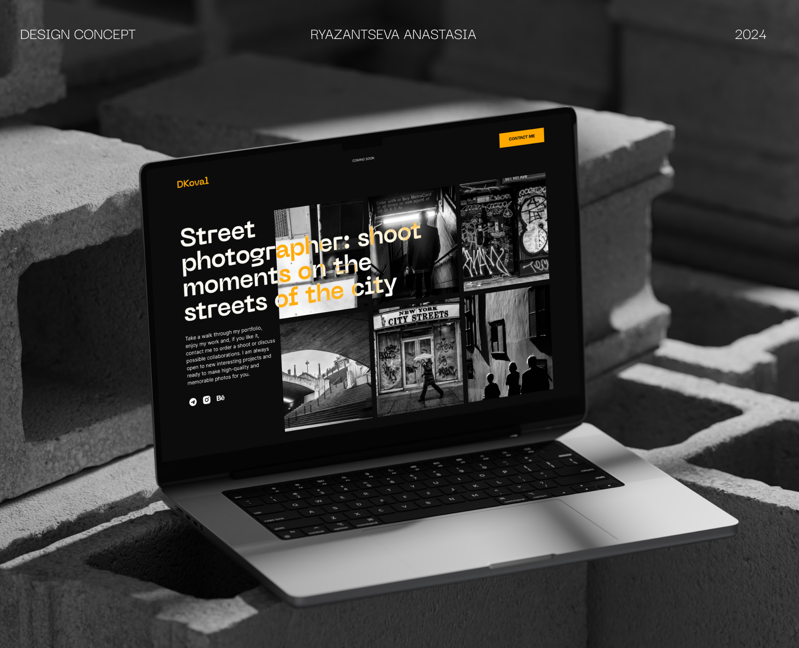 Design concept | Street photographer — Интерфейсы на Dprofile