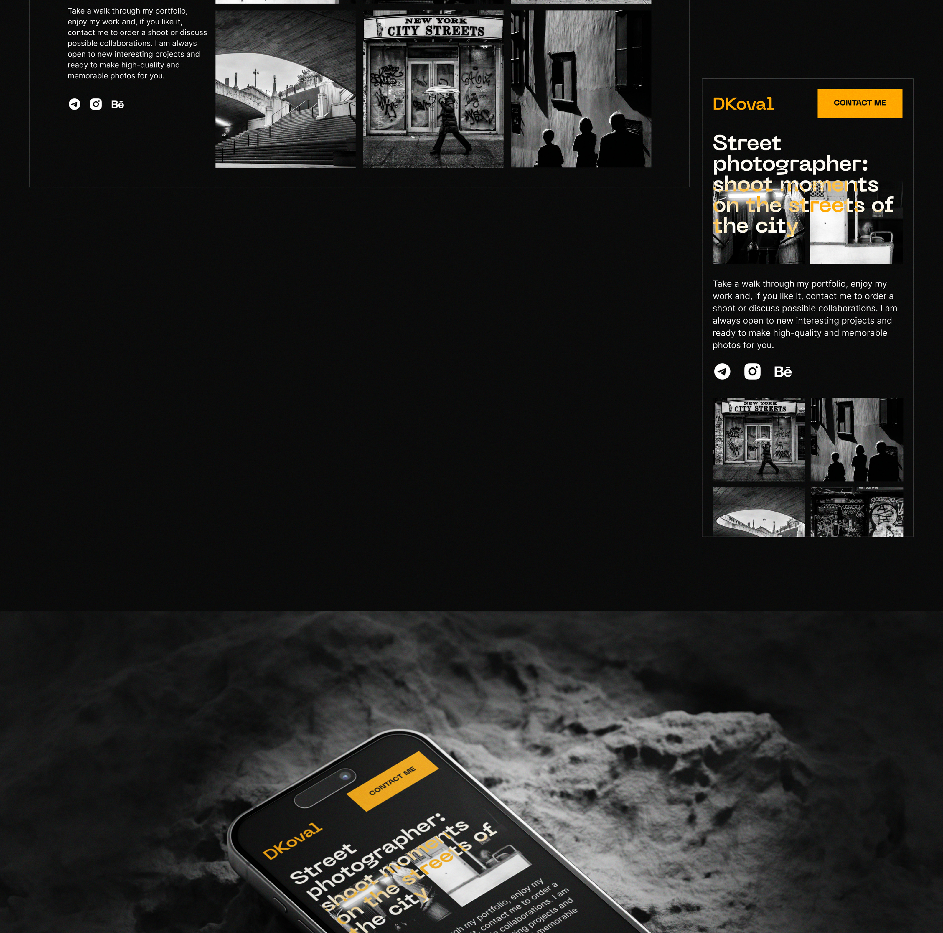 Design concept | Street photographer — Изображение №6 — Интерфейсы на Dprofile