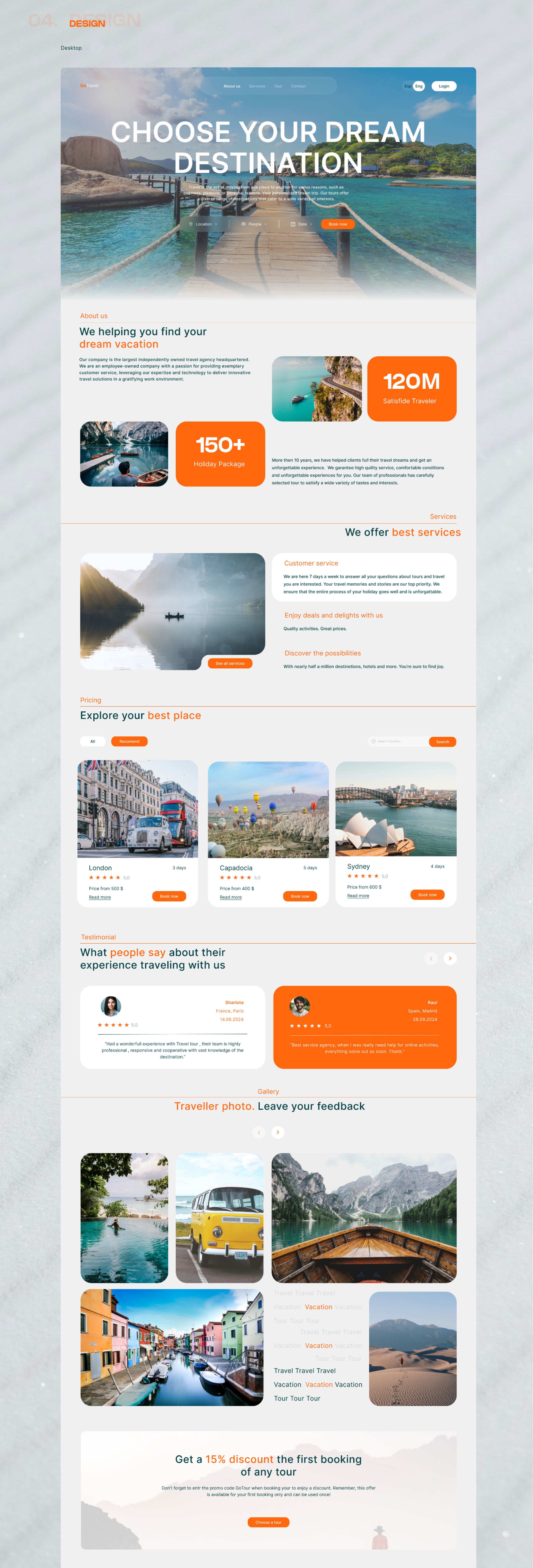 Туристическое агентство GoTravel, Travel agency — Изображение №5 — Интерфейсы на Dprofile