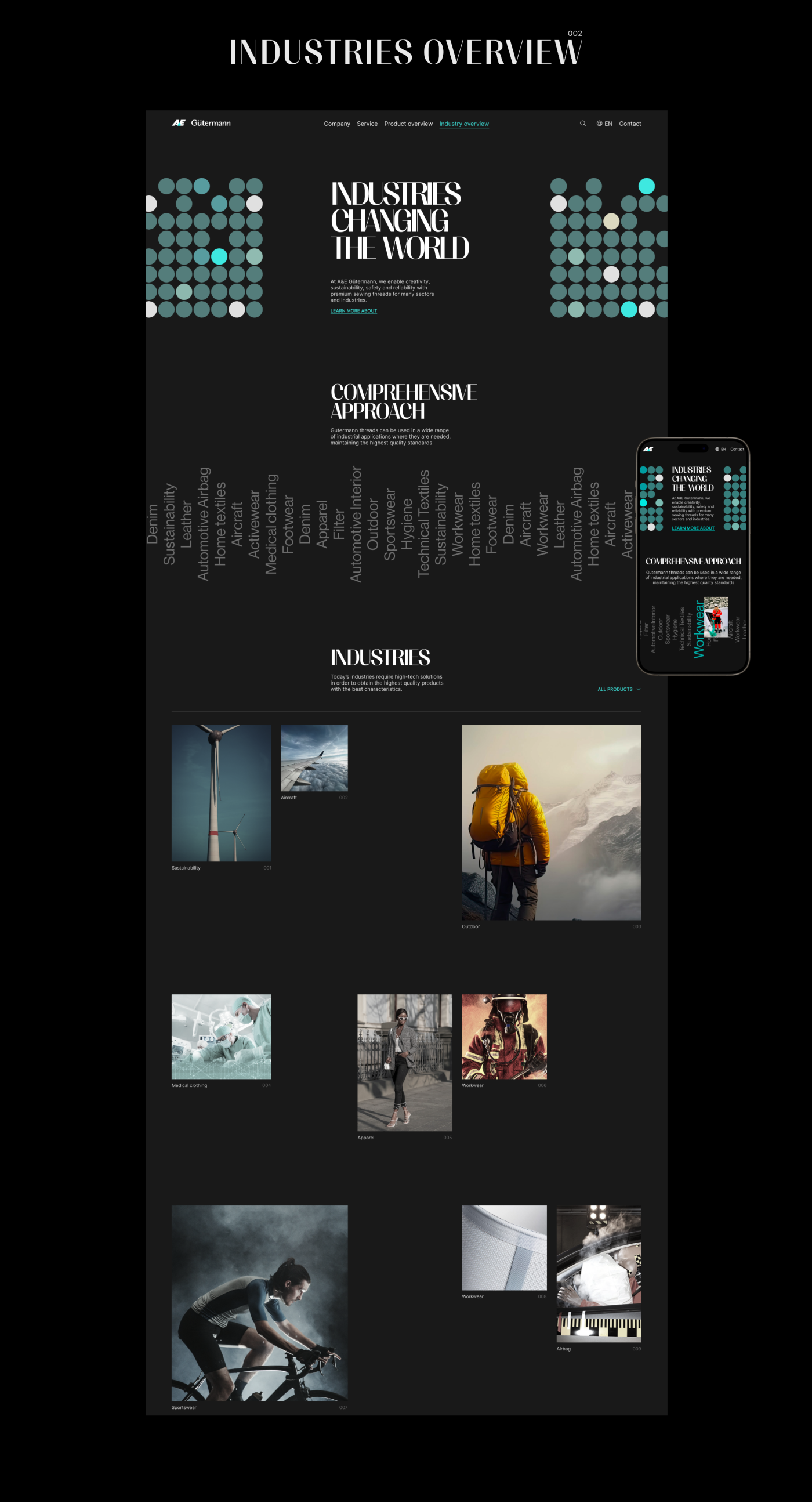 Guetermann Сorporate Website | UI/UX Design — Изображение №5 — Интерфейсы на Dprofile