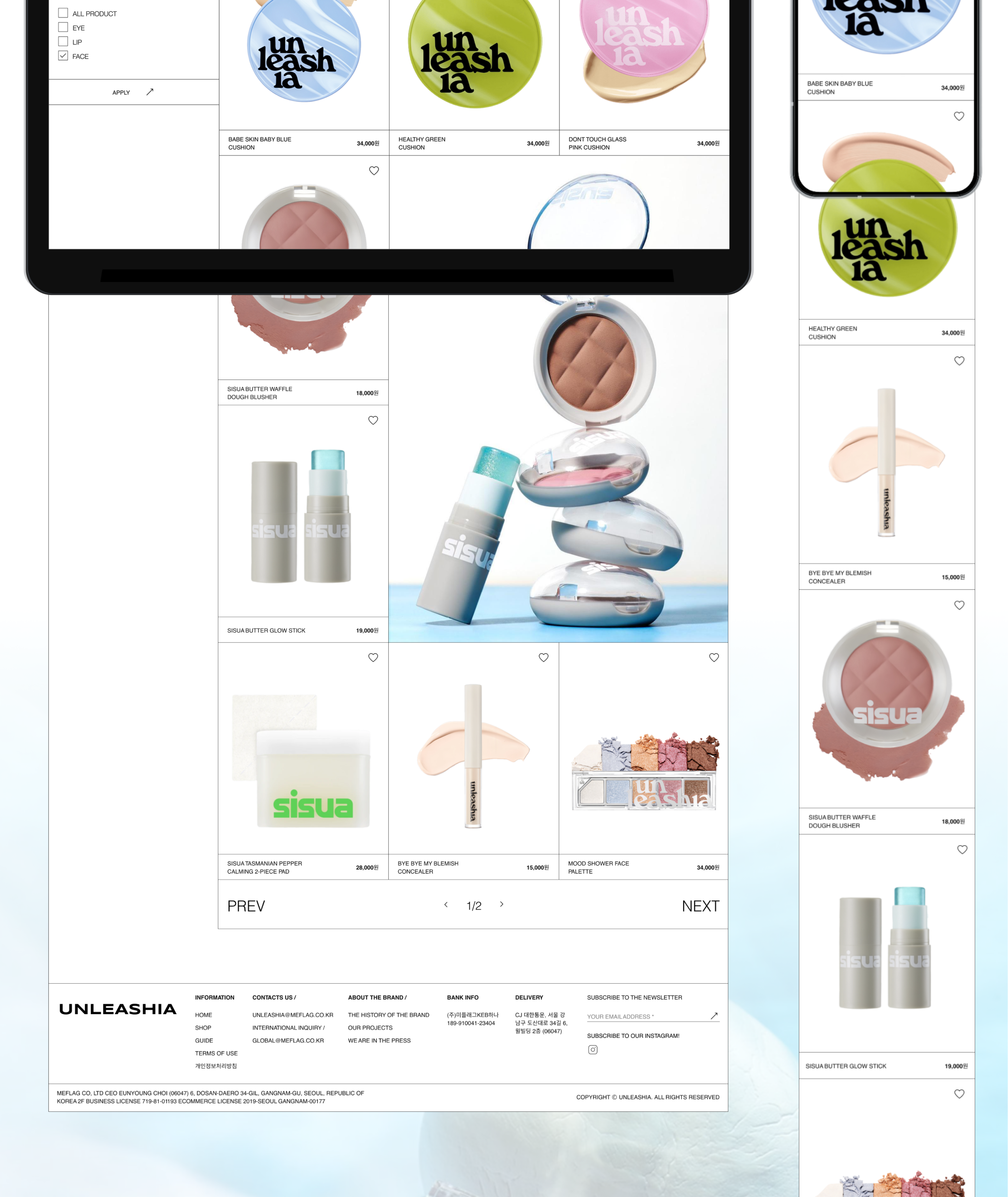 Интернет магазин | Веб-сайт | Unleashia — Изображение №4 — Интерфейсы, Брендинг на Dprofile