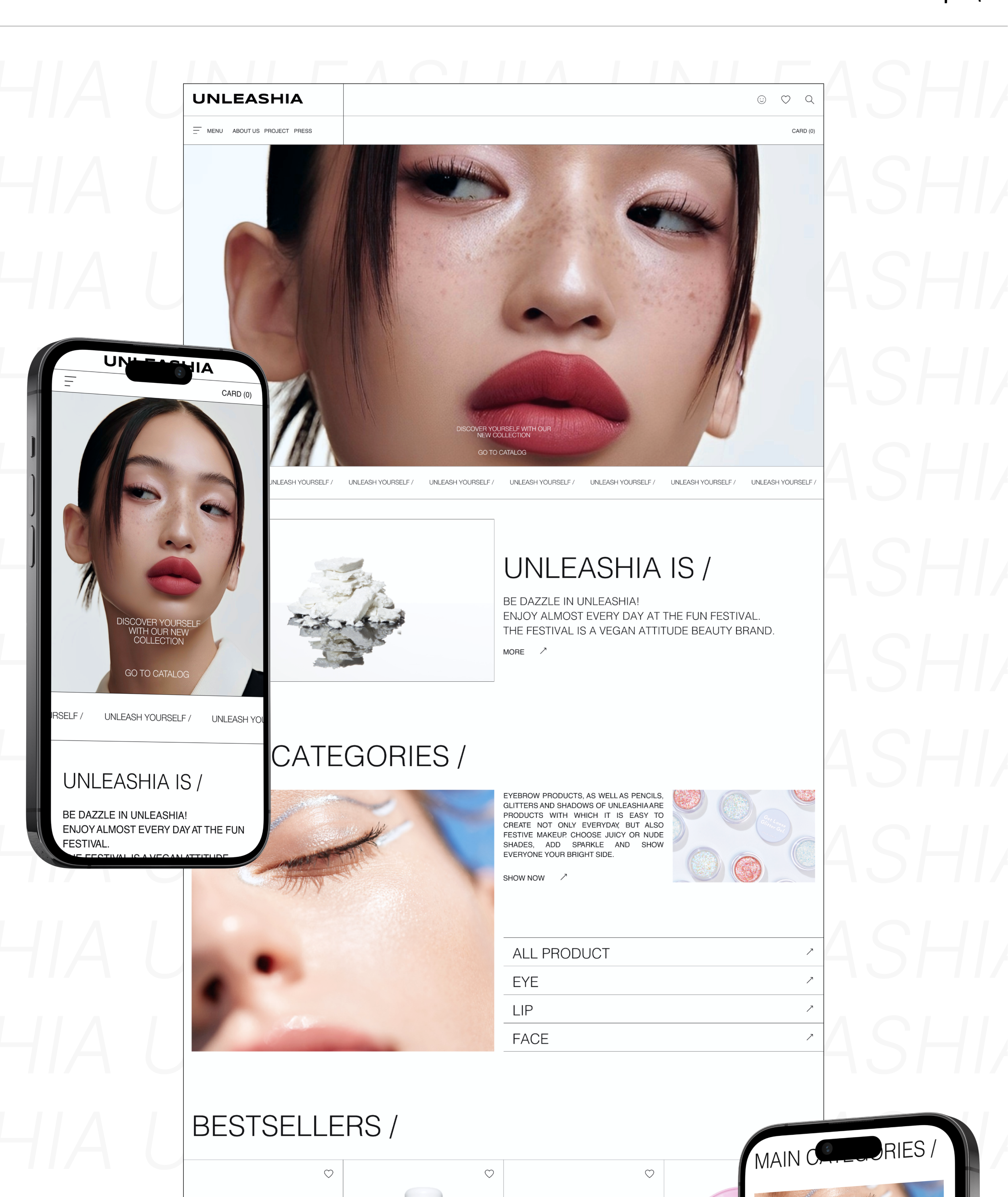 Интернет магазин | Веб-сайт | Unleashia — Изображение №2 — Интерфейсы, Брендинг на Dprofile