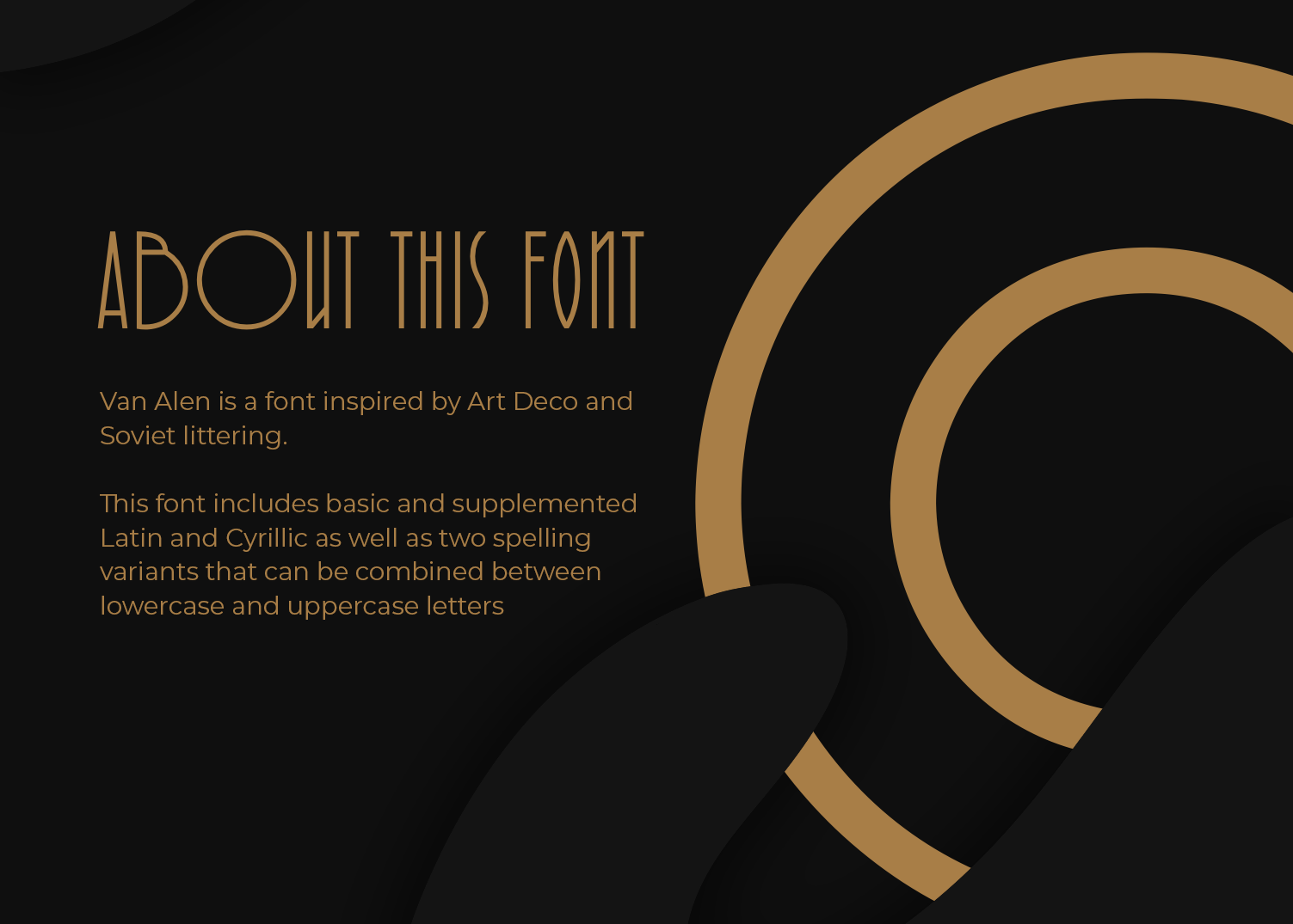 Van Alen - font — Изображение №2 — Брендинг, Графика на Dprofile