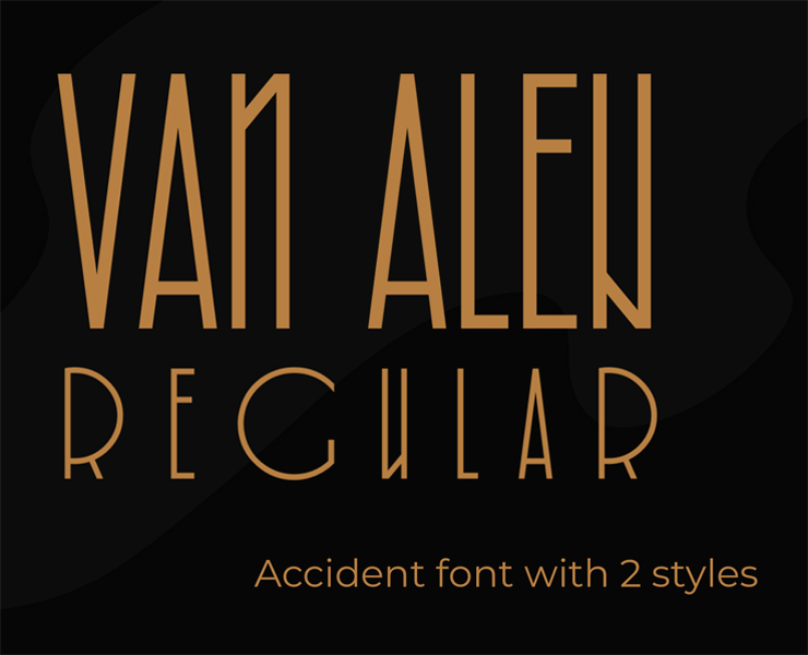 Van Alen - font — Брендинг, Графика на Dprofile