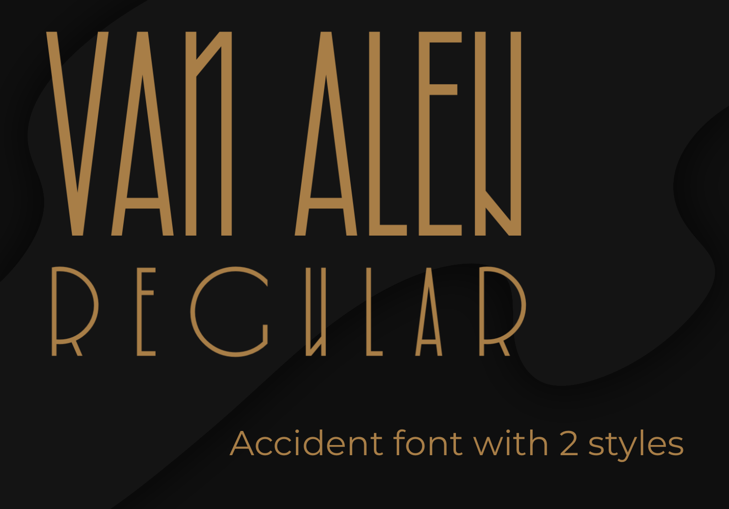 Van Alen - font — Изображение №1 — Брендинг, Графика на Dprofile