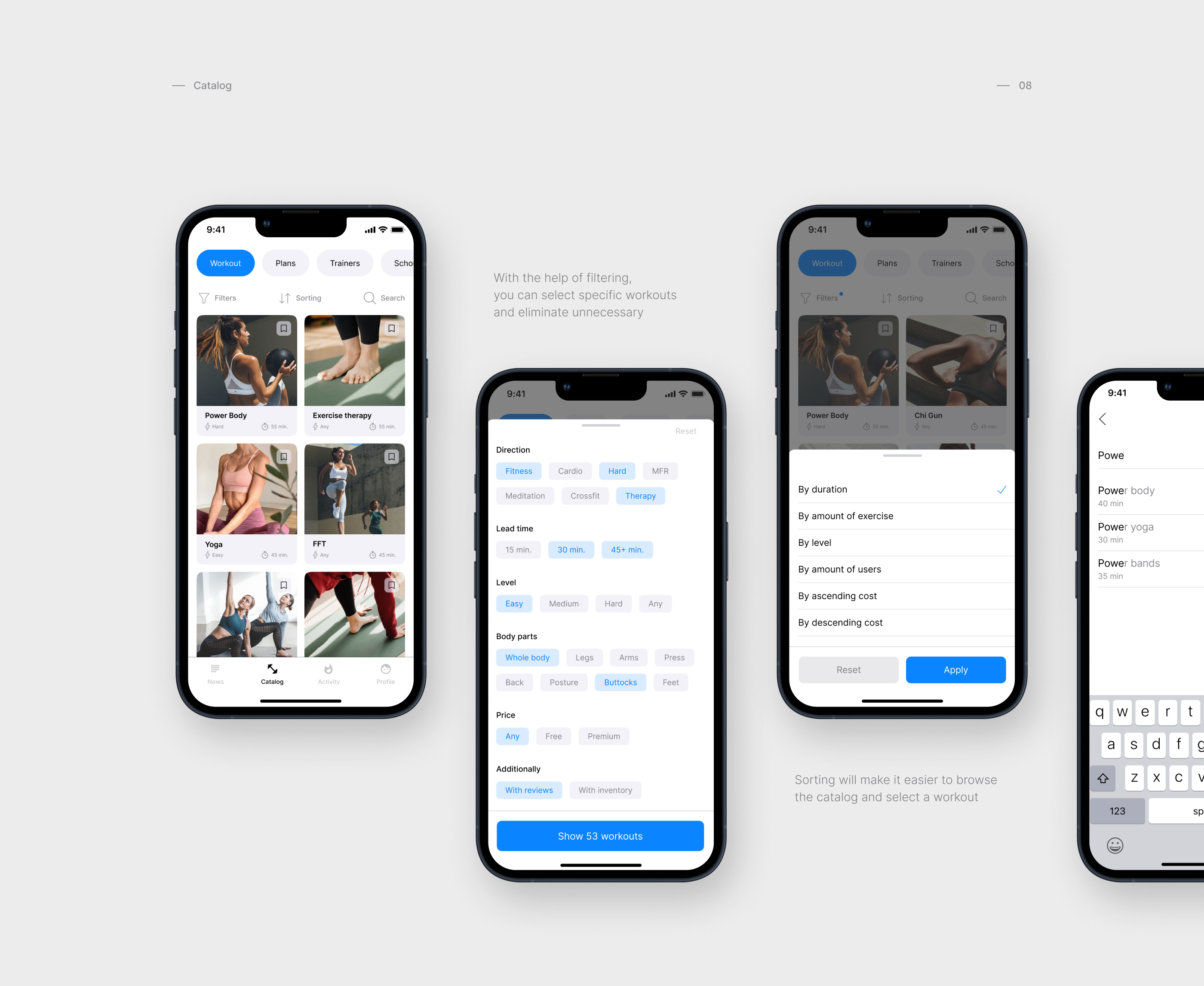 EasyFit | Fitness online | Mobile app — Изображение №13 — Интерфейсы, Брендинг на Dprofile