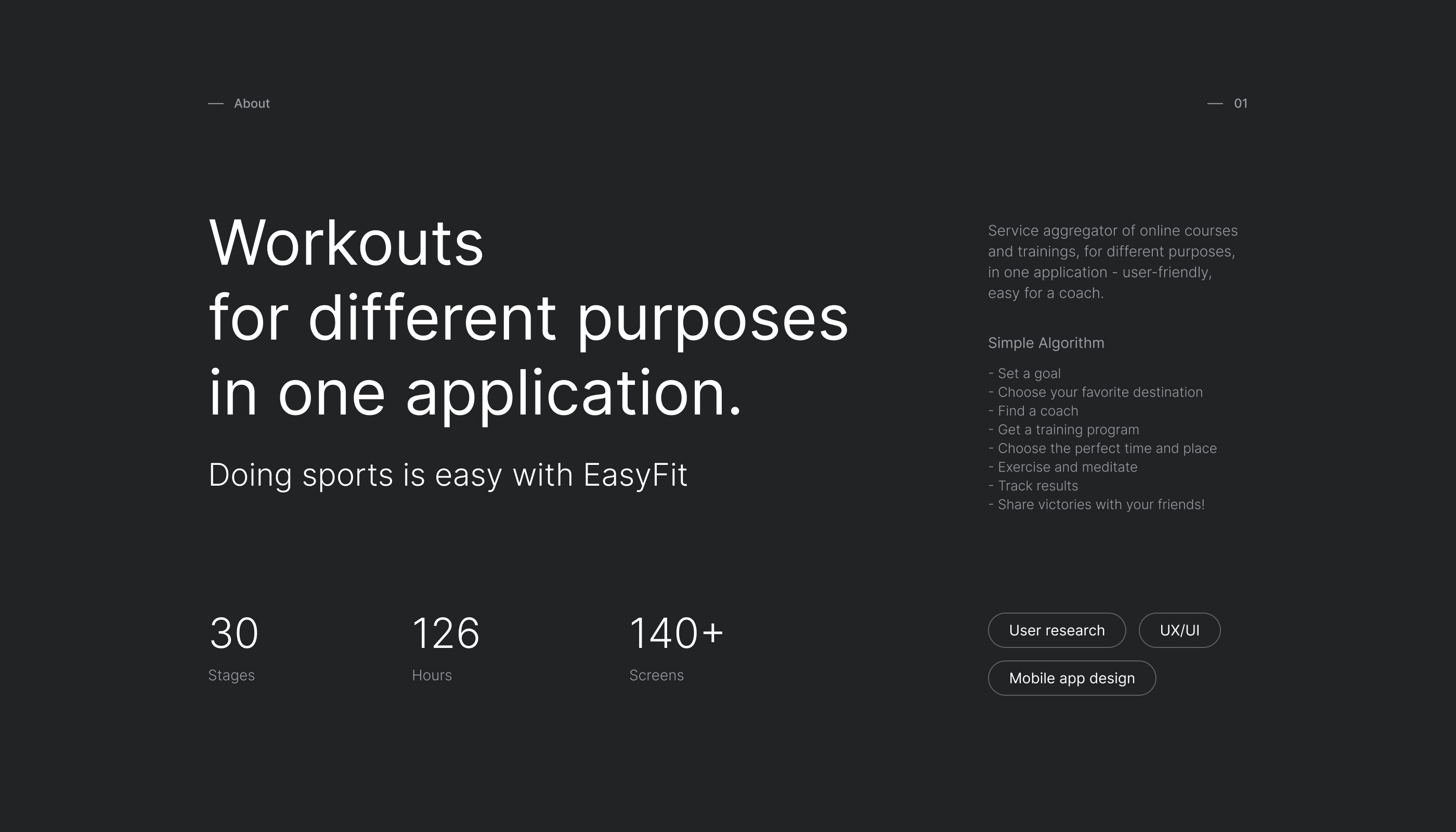 EasyFit | Fitness online | Mobile app — Изображение №2 — Интерфейсы, Брендинг на Dprofile