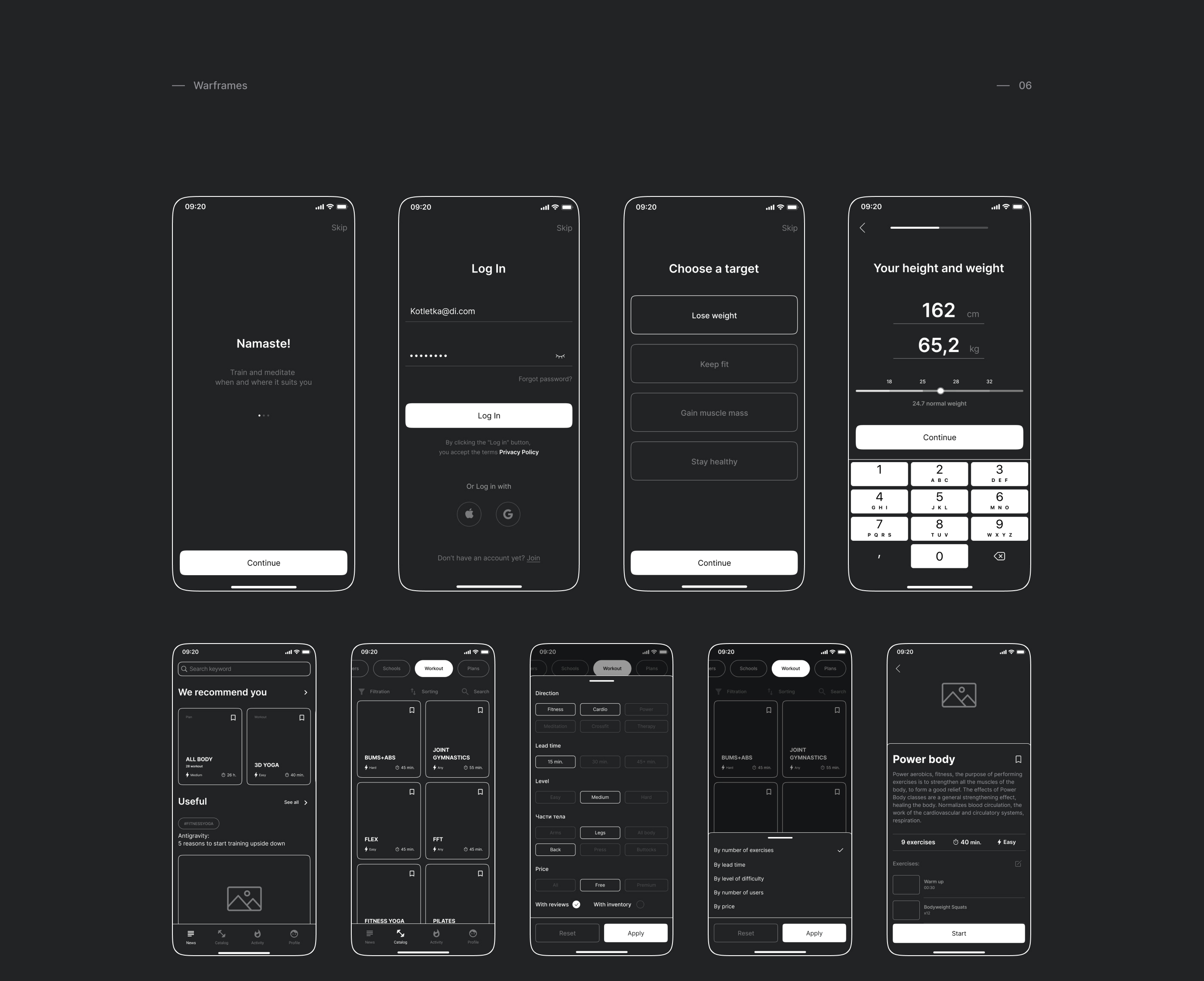 EasyFit | Fitness online | Mobile app — Изображение №7 — Интерфейсы, Брендинг на Dprofile