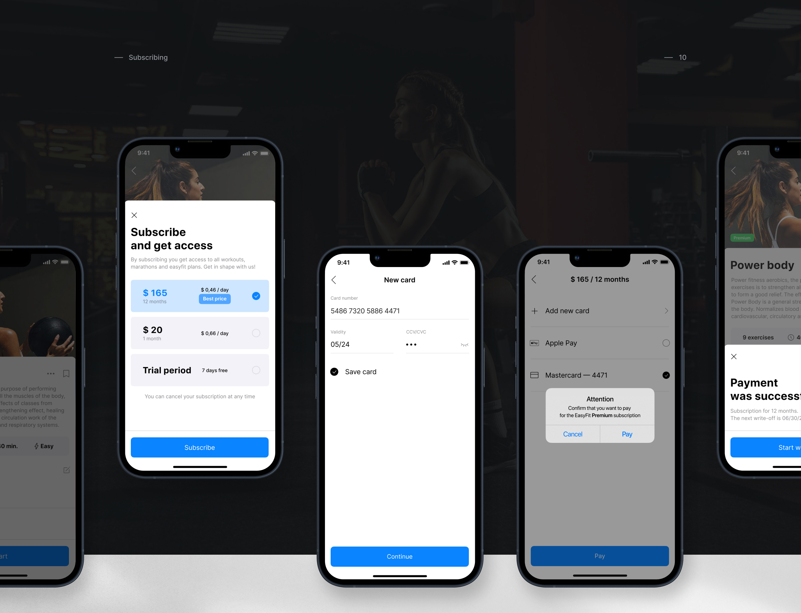 EasyFit | Fitness online | Mobile app — Изображение №15 — Интерфейсы, Брендинг на Dprofile