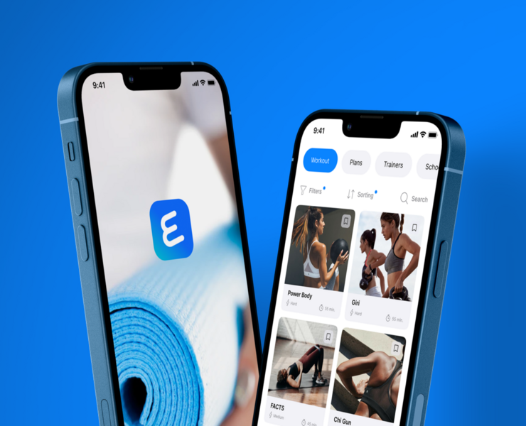 EasyFit | Fitness online | Mobile app — Интерфейсы, Брендинг на Dprofile