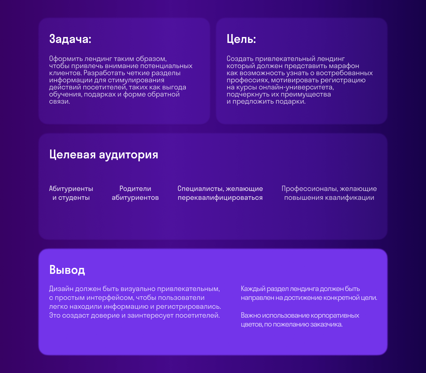 Лендинг марафона профессий — Изображение №2 — Интерфейсы, Маркетинг на Dprofile
