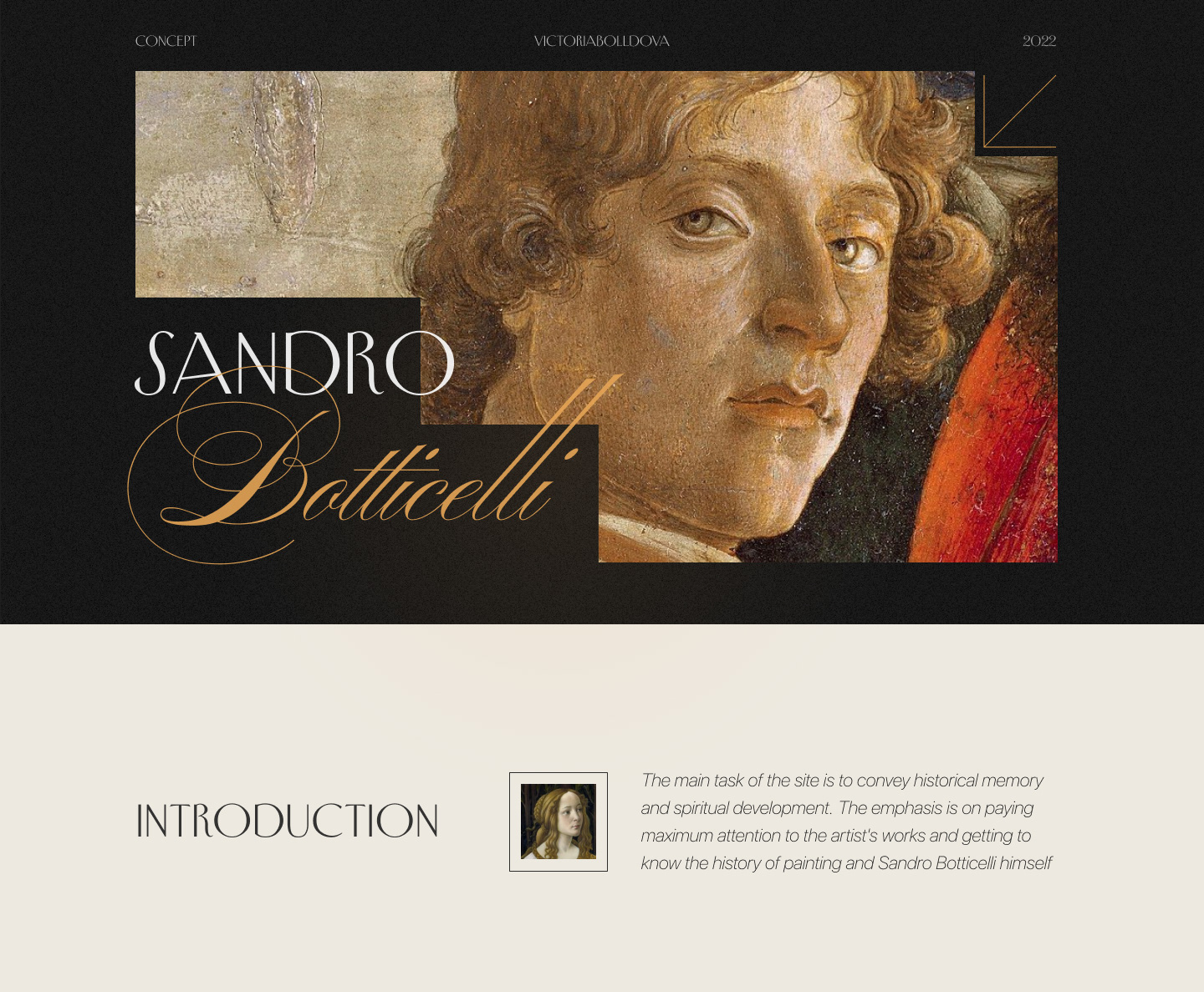 Art Sandro Botticelli — Изображение №1 — Интерфейсы на Dprofile