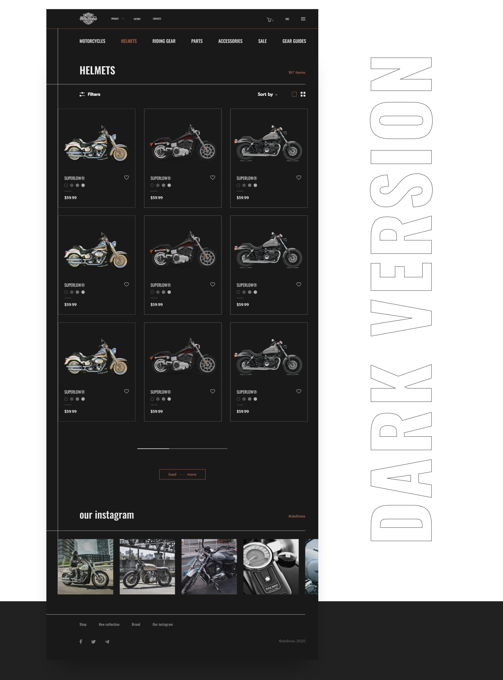 harley davidson - motorcycle shop — Изображение №11 — Интерфейсы, Графика, Анимация на Dprofile