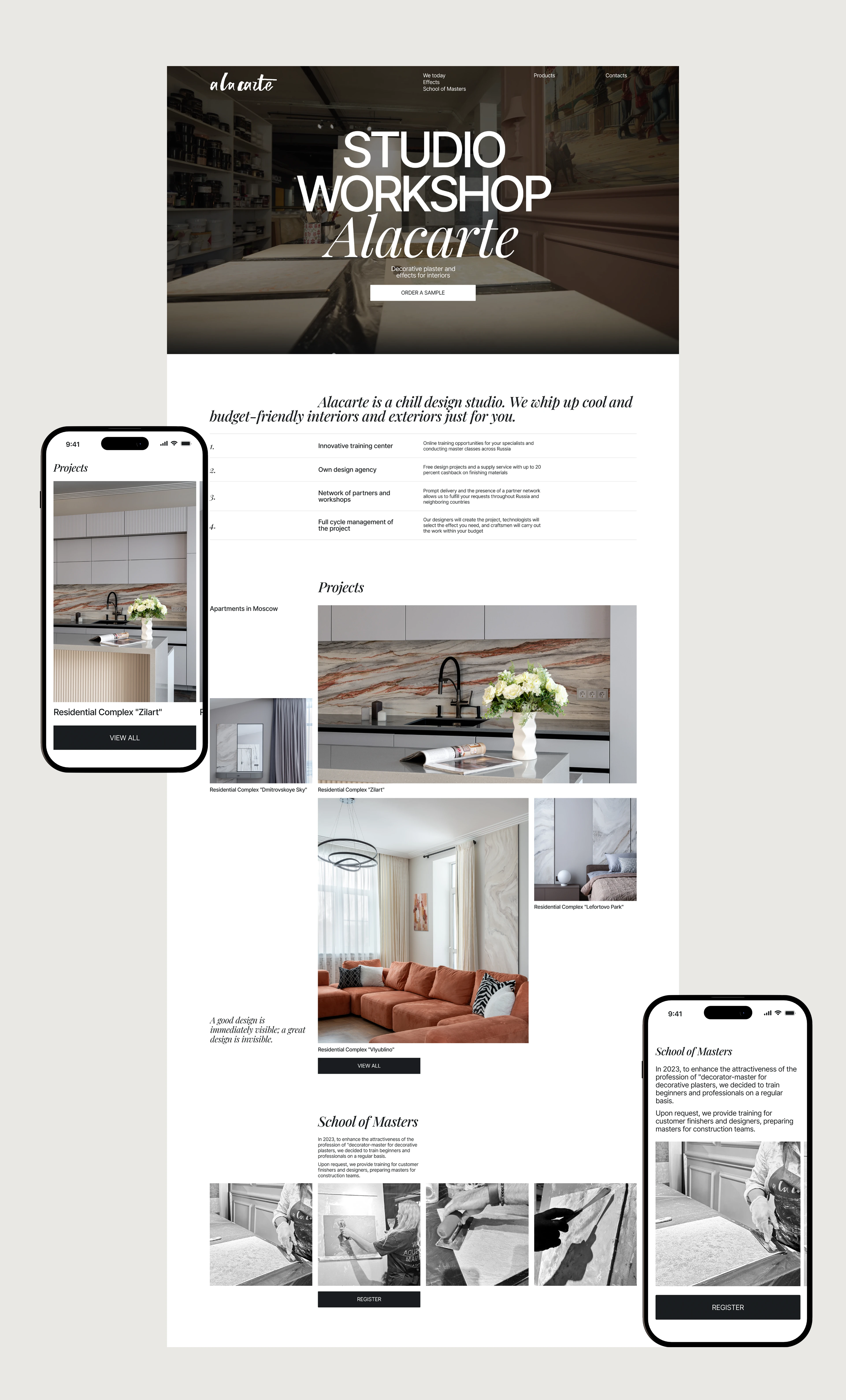 Alacarte Studio | Commercial project — Изображение №5 — Интерфейсы на Dprofile