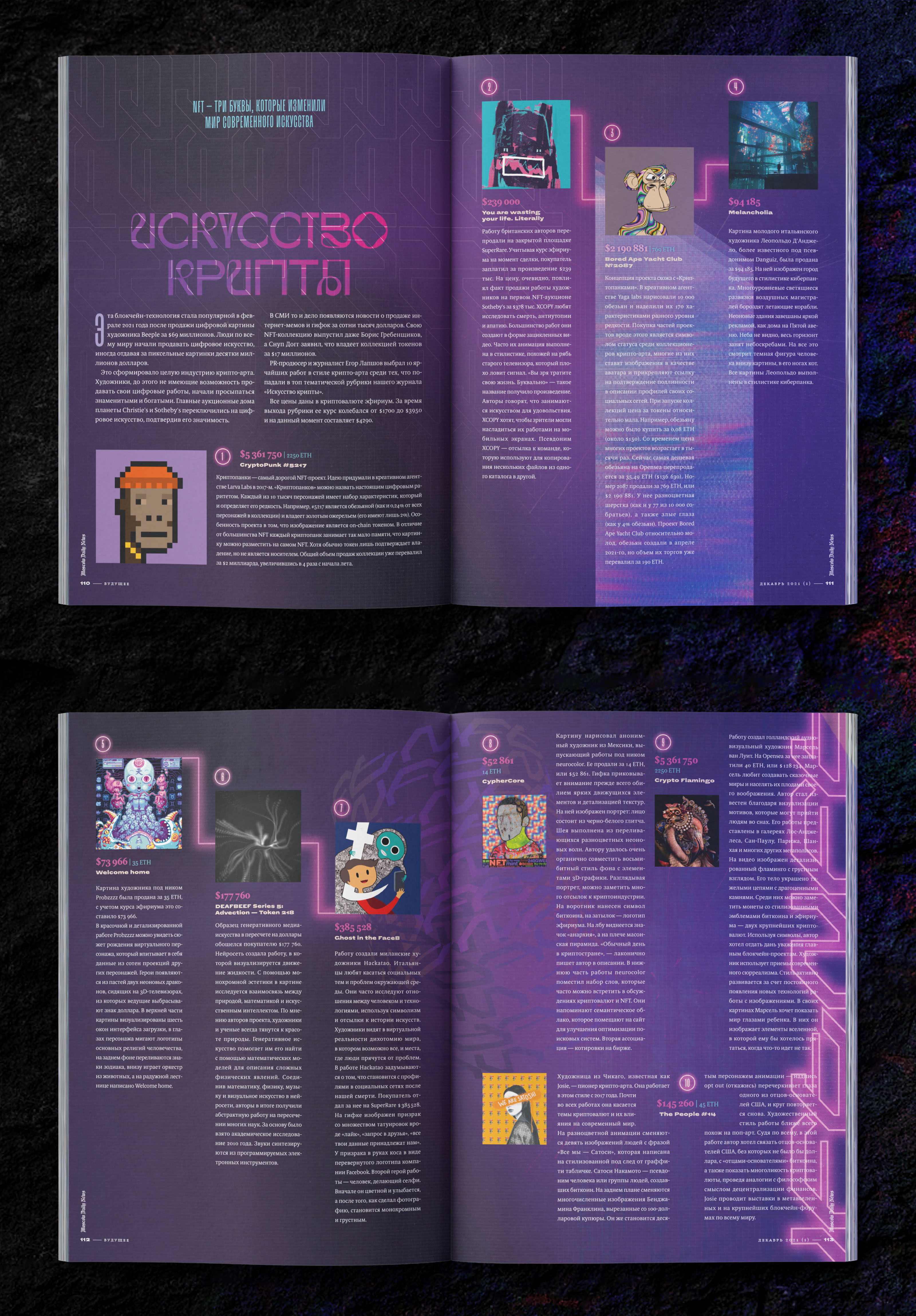 Журнал Moscow Daily News: Мир в огне | декабрь '21 — Изображение №30 — Графика, 3D на Dprofile