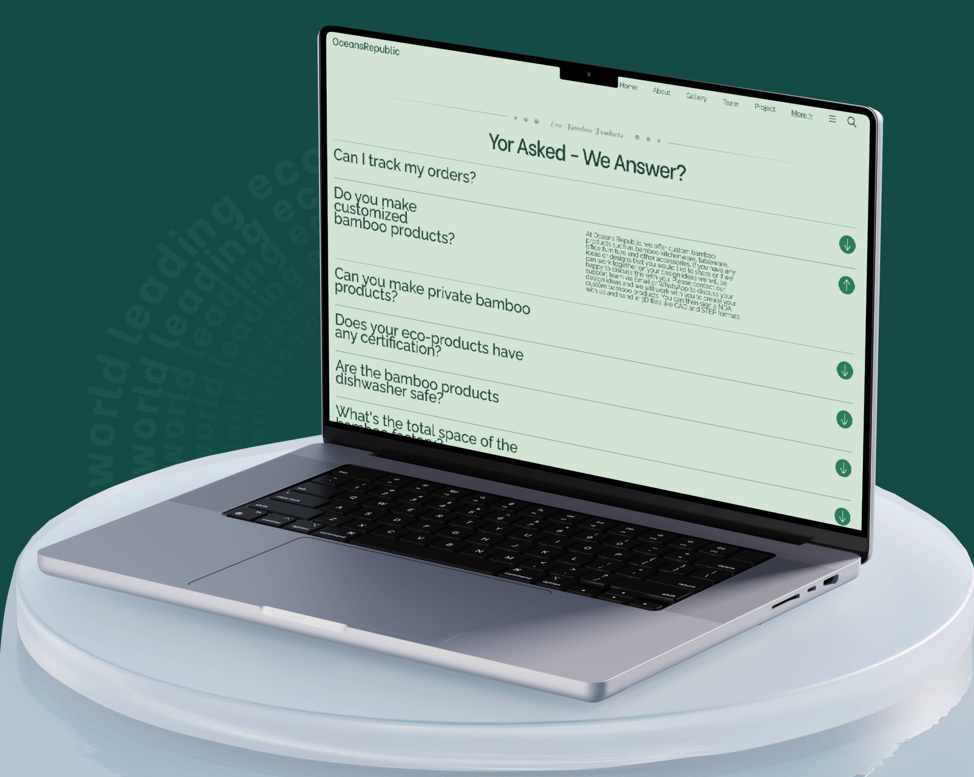 Redesing corporate website Oceans Republic — Изображение №13 — Интерфейсы на Dprofile