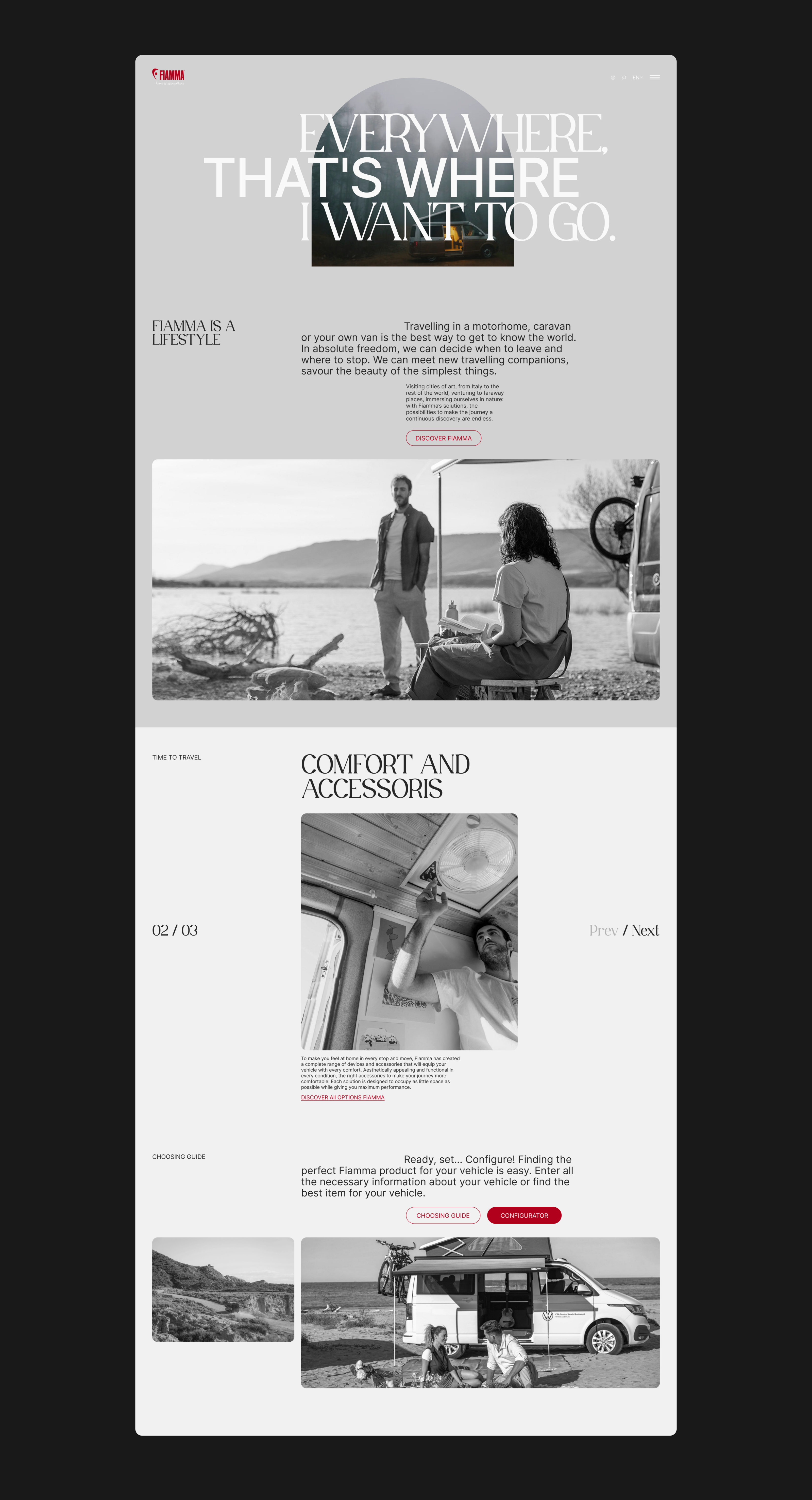 FIAMMA | Redesign landing page — Изображение №4 — Интерфейсы на Dprofile
