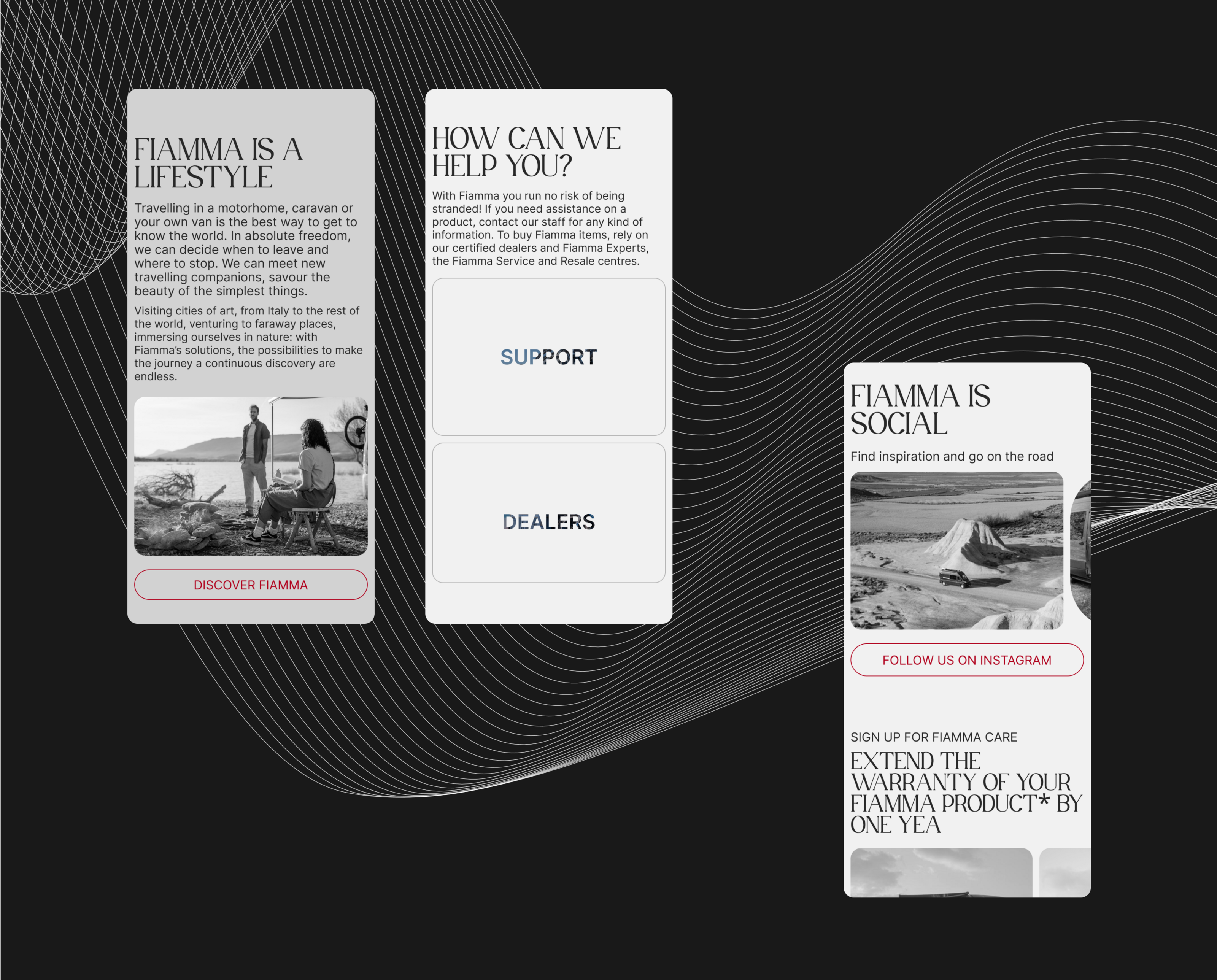 FIAMMA | Redesign landing page — Изображение №6 — Интерфейсы на Dprofile