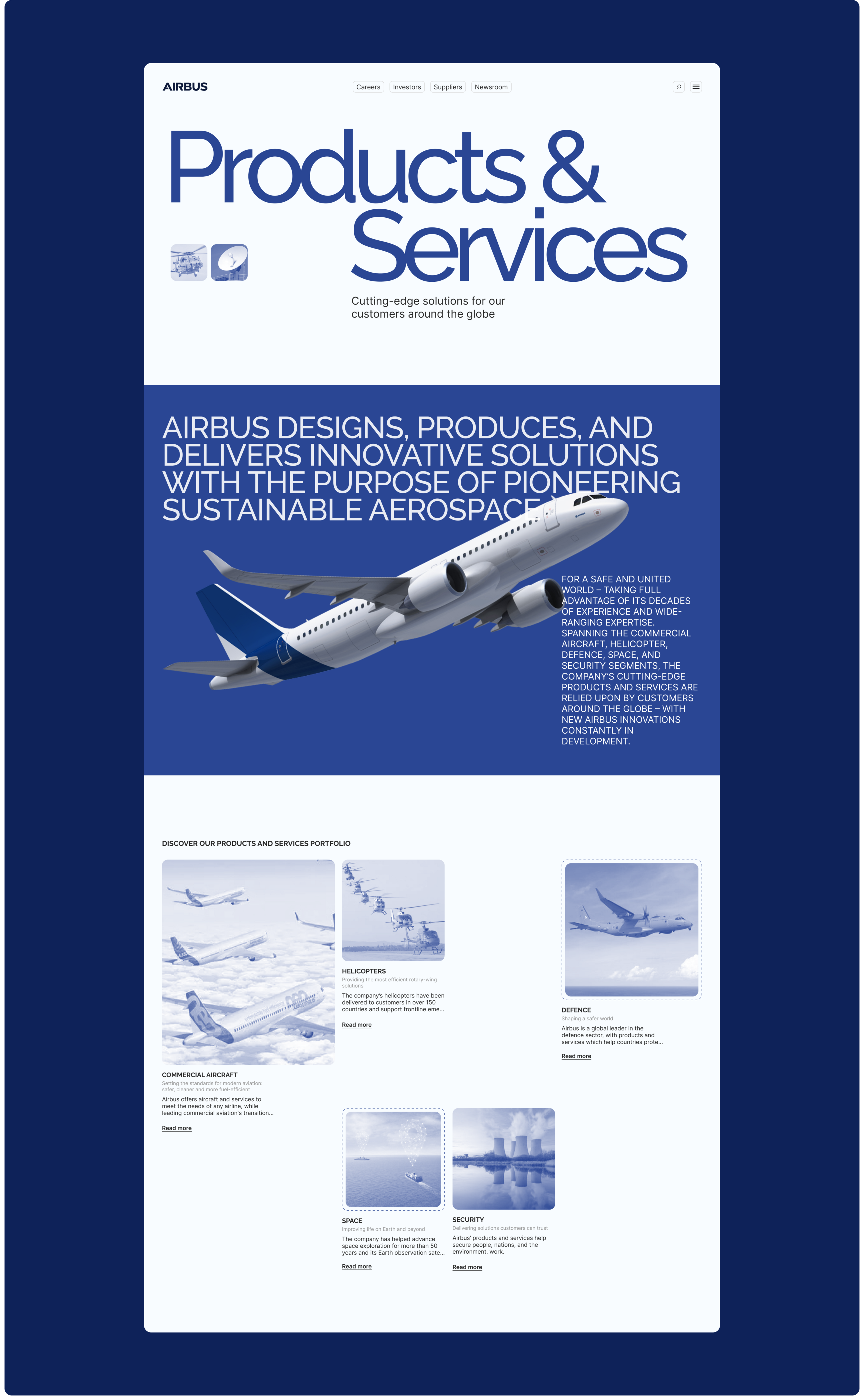 AIRBUS | Corporate website redesign — Изображение №8 — Интерфейсы на Dprofile