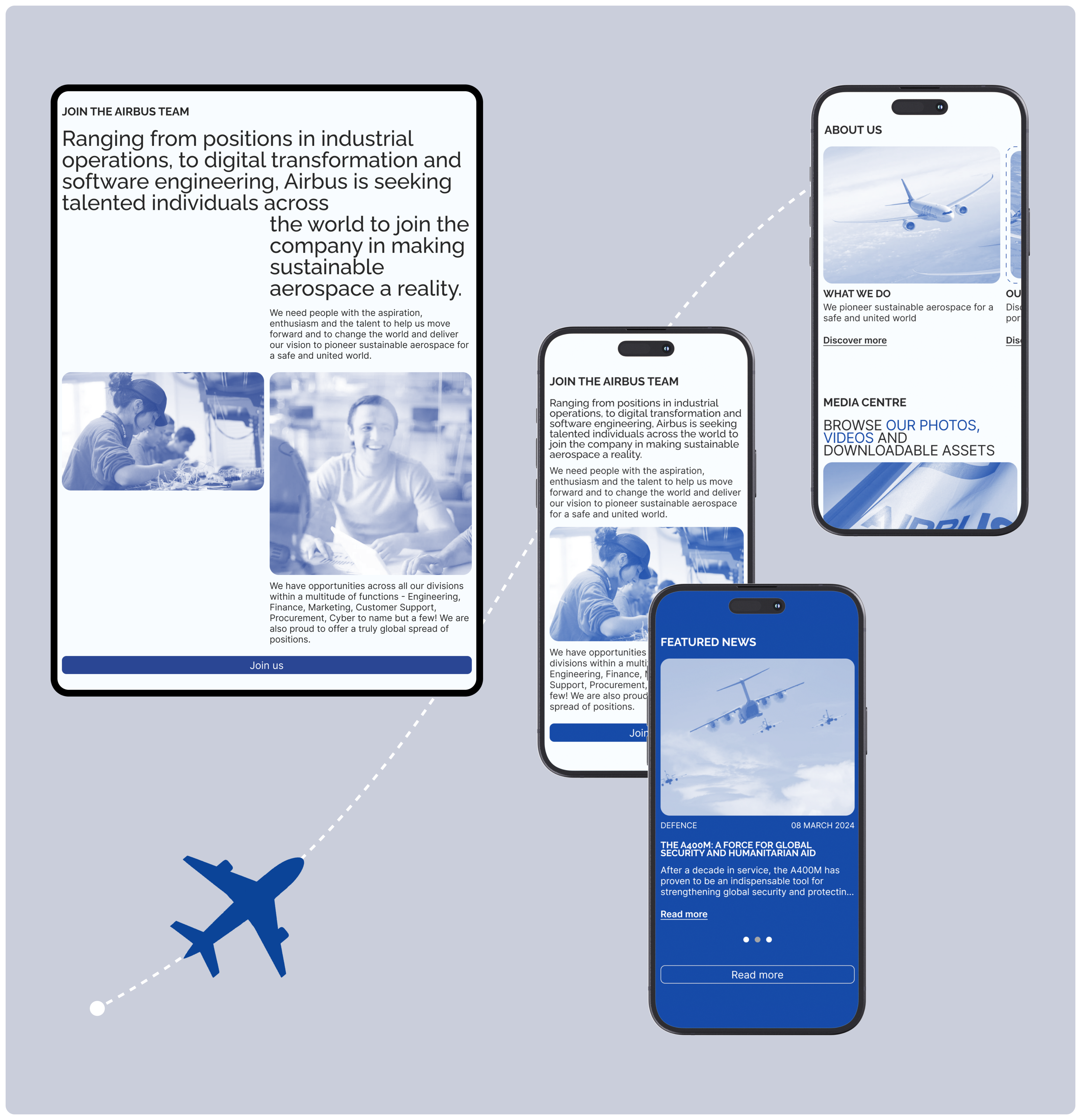AIRBUS | Corporate website redesign — Изображение №6 — Интерфейсы на Dprofile