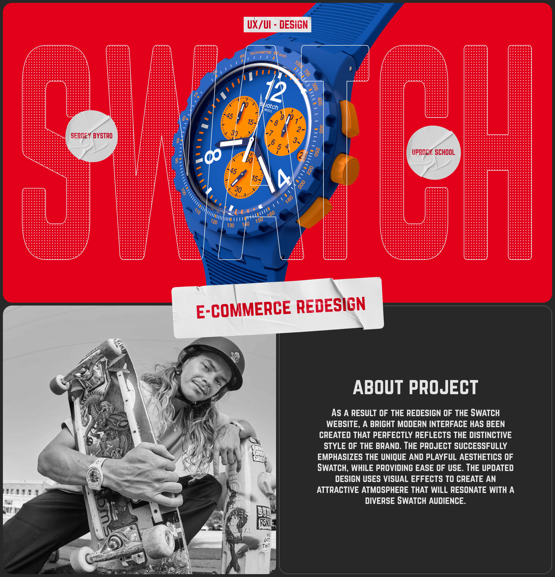 SWATCH | E-commerce — Изображение №1 — Интерфейсы, Брендинг на Dprofile