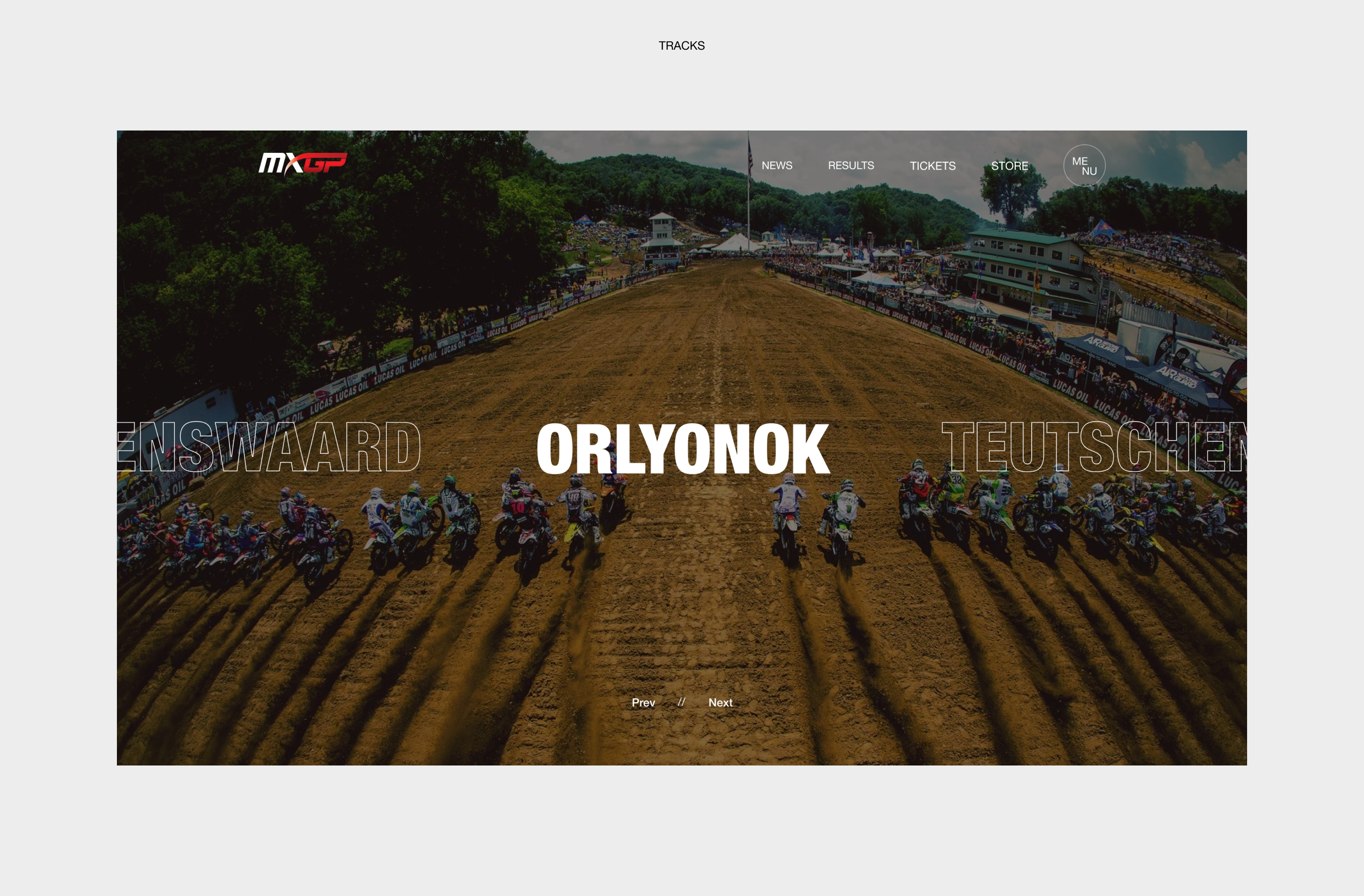 MXGP — концепт сайта мото соревнований — Изображение №4 — Интерфейсы на Dprofile